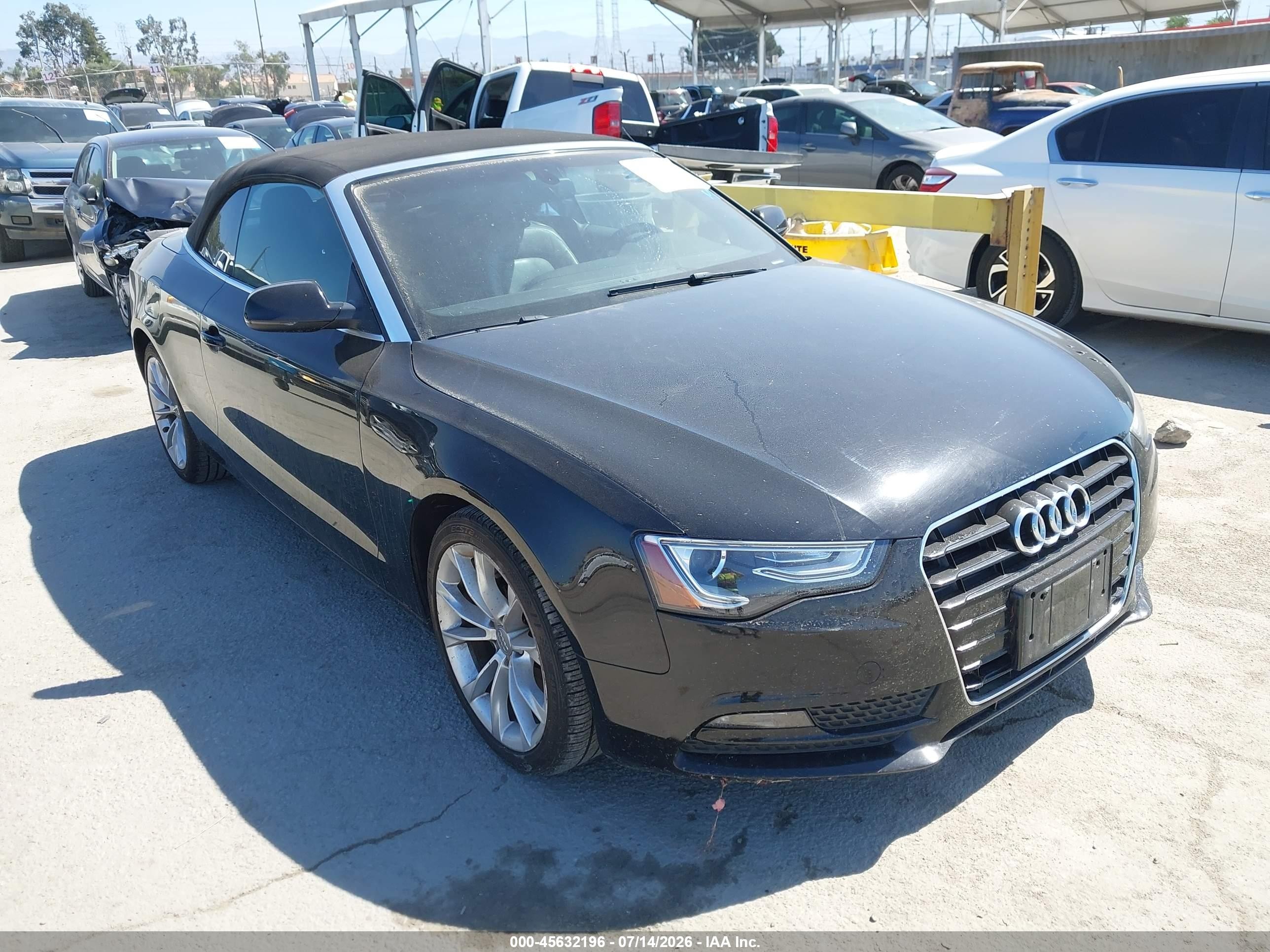 2014 Audi A5 2.0t Premium Black vin: WAUAFAFH9EN006831