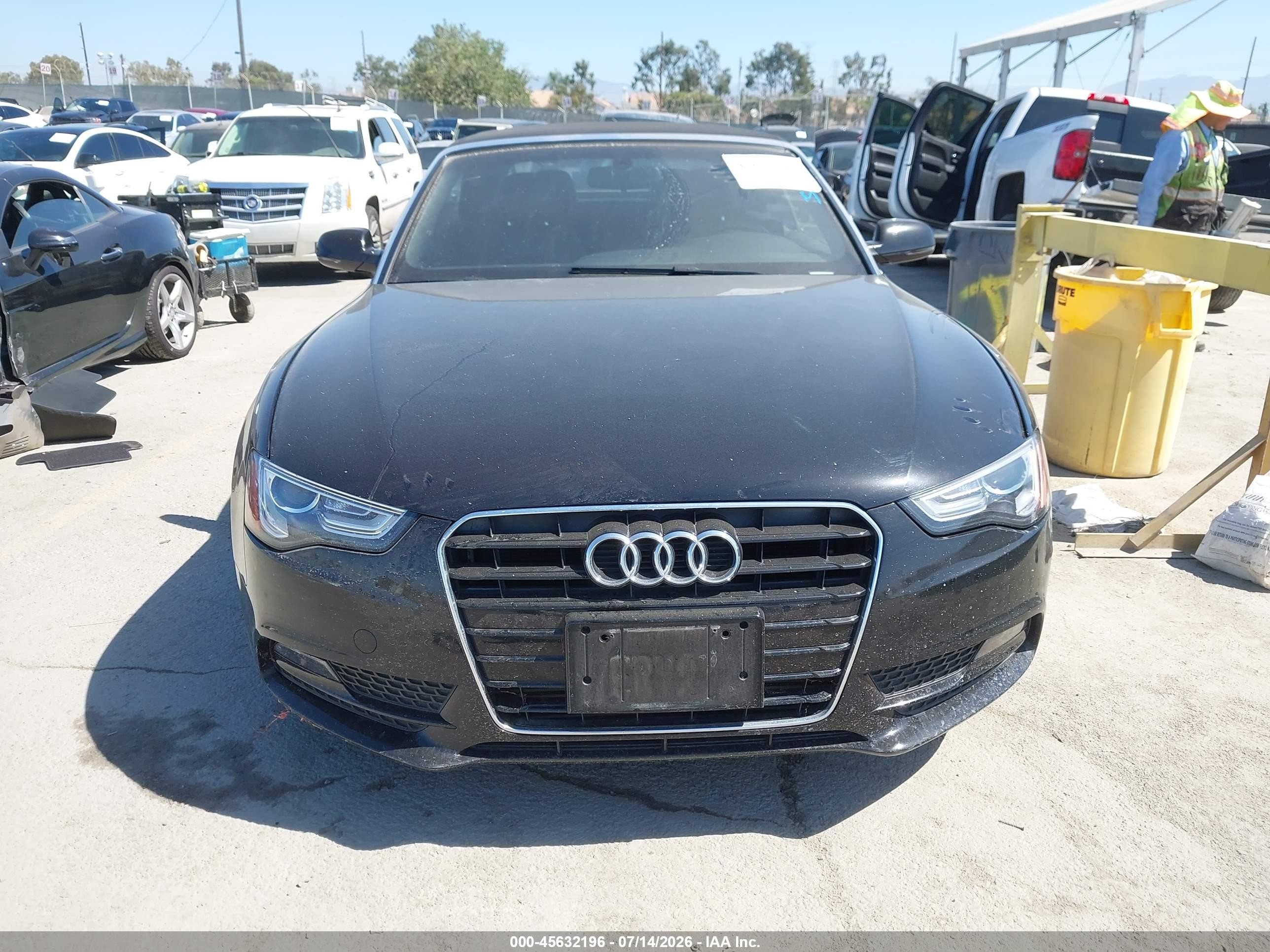 2014 Audi A5 2.0t Premium Black vin: WAUAFAFH9EN006831