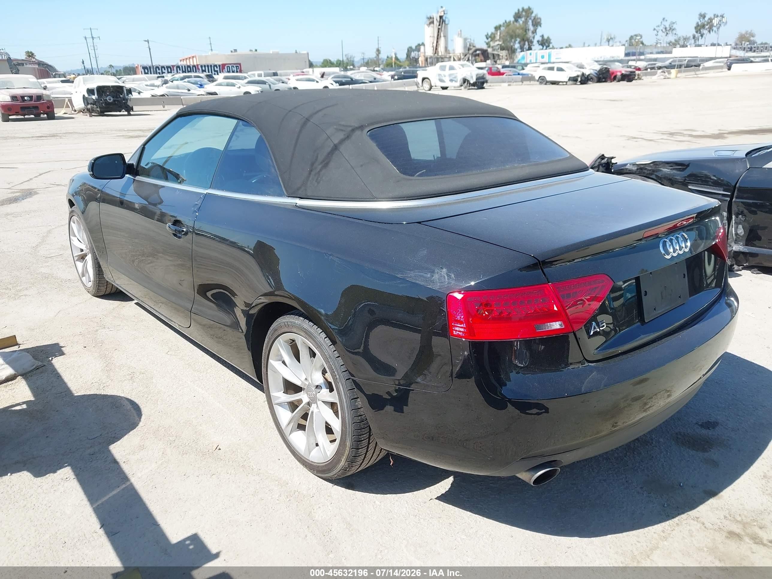 2014 Audi A5 2.0t Premium Black vin: WAUAFAFH9EN006831