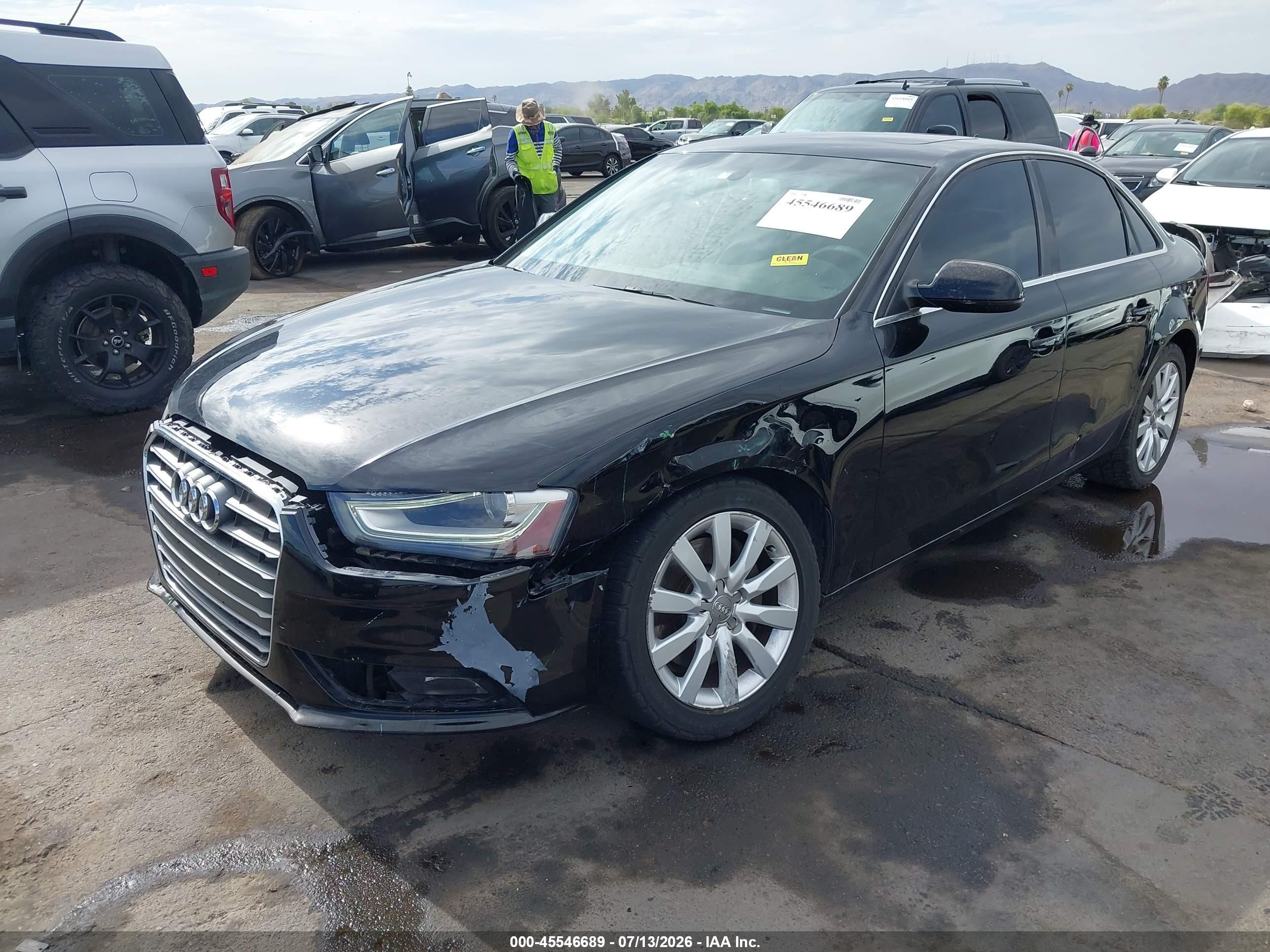 2013 Audi A4 2.0t Premium Black vin: WAUAFAFL0DN031121