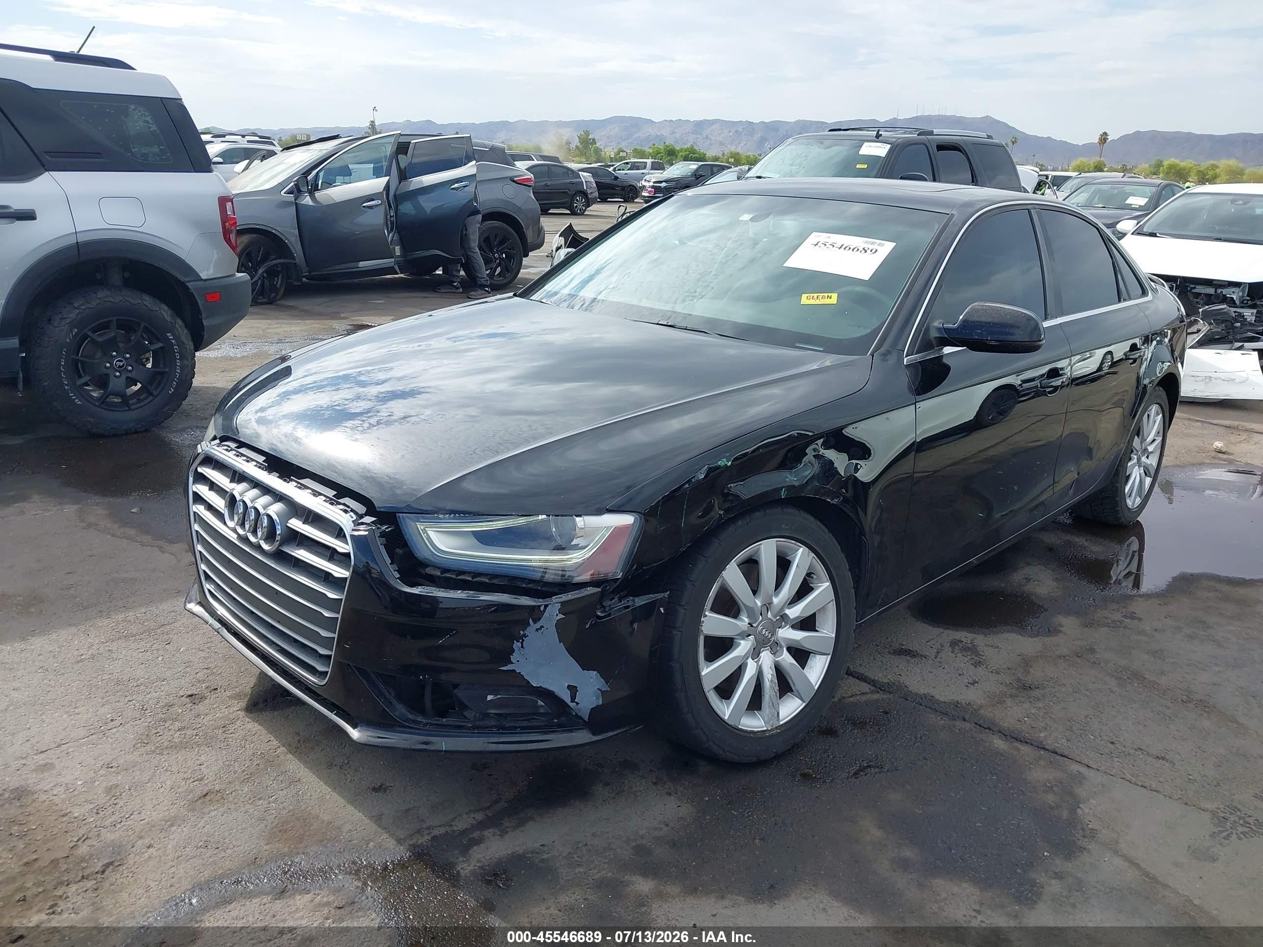 2013 Audi A4 2.0t Premium Black vin: WAUAFAFL0DN031121