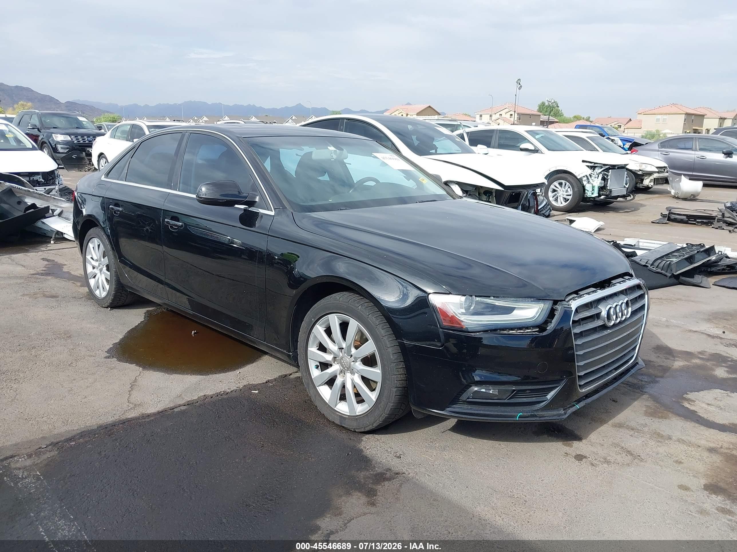 2013 Audi A4 2.0t Premium Black vin: WAUAFAFL0DN031121