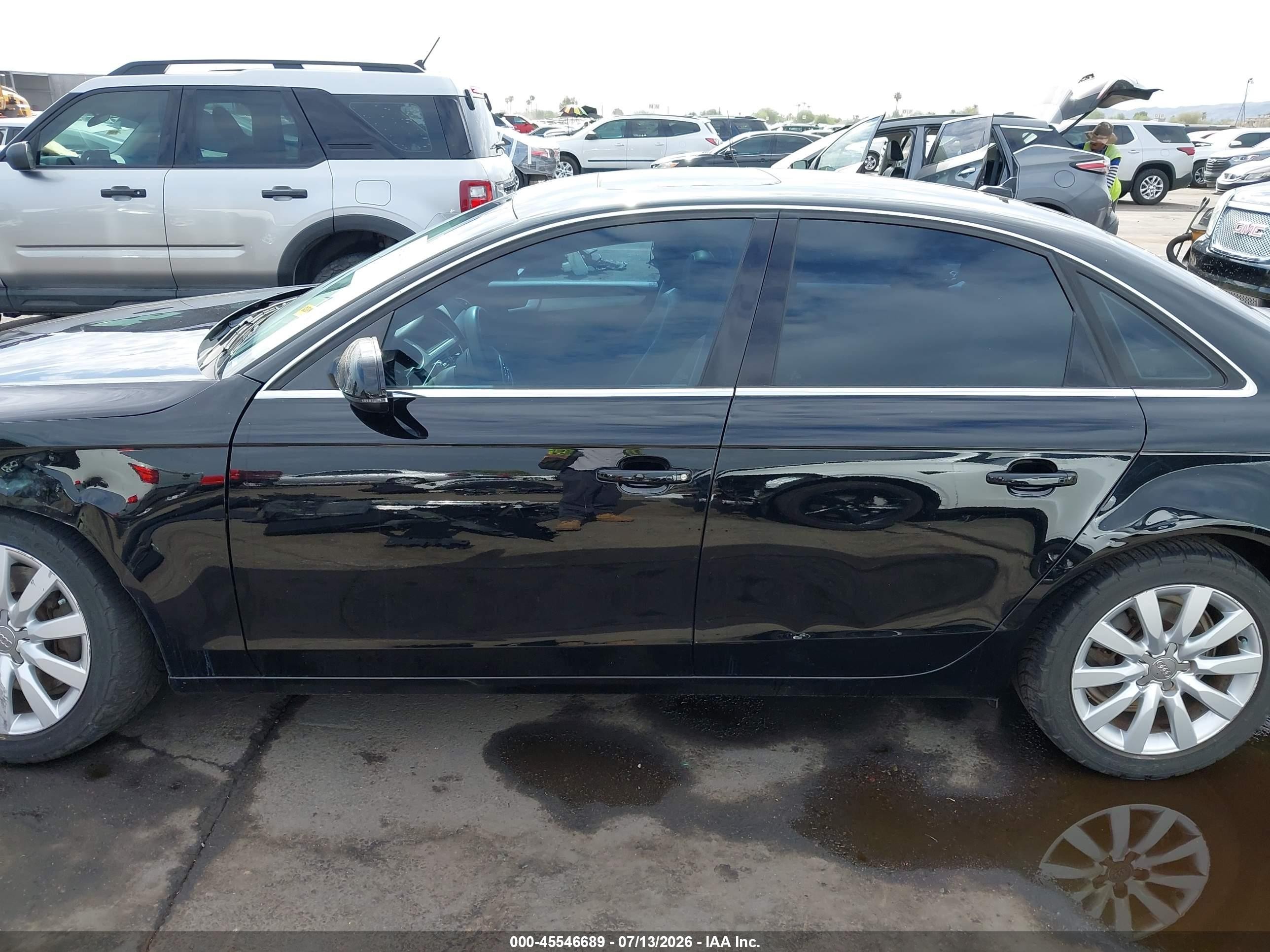 2013 Audi A4 2.0t Premium Black vin: WAUAFAFL0DN031121
