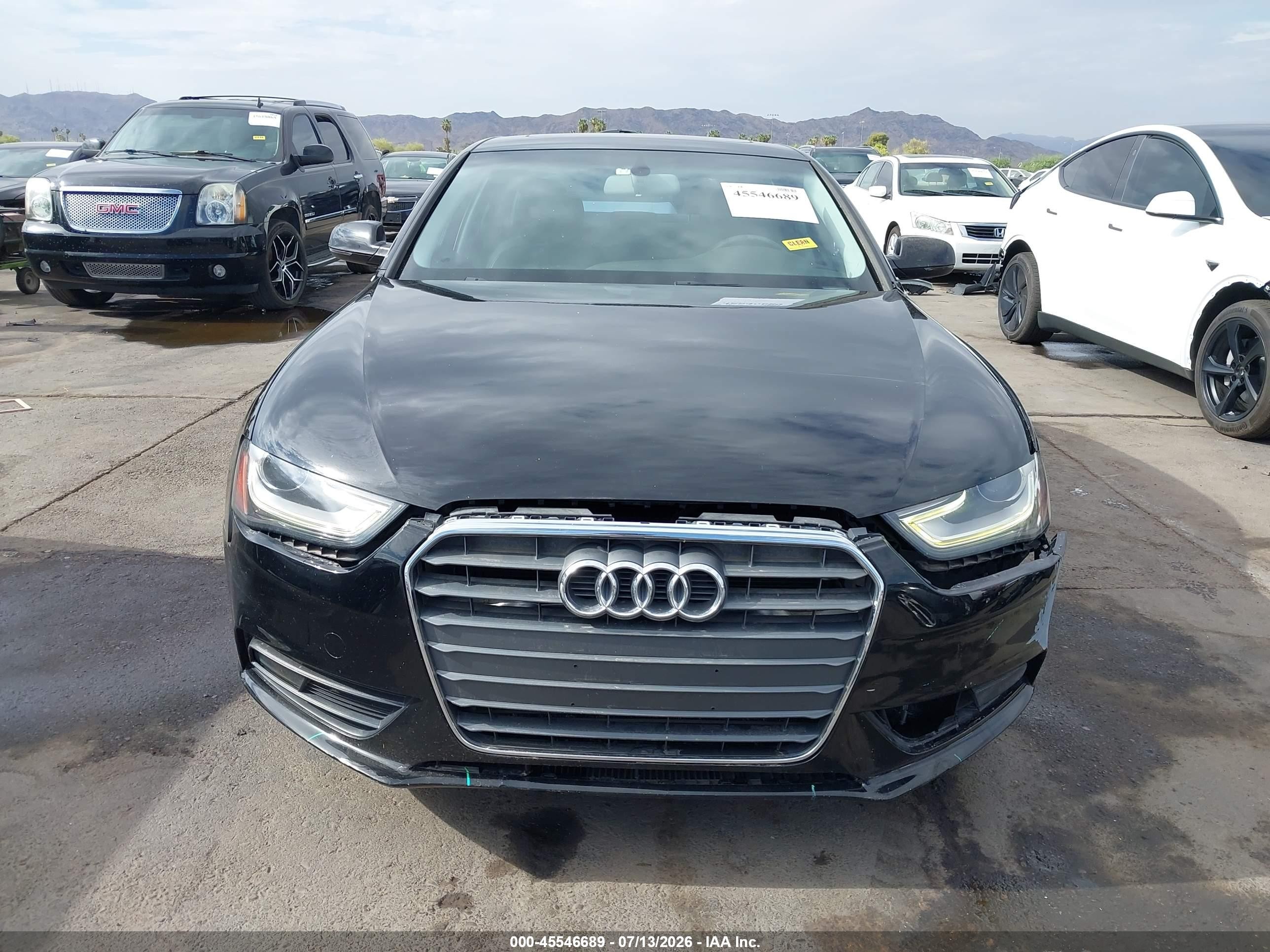 2013 Audi A4 2.0t Premium Black vin: WAUAFAFL0DN031121