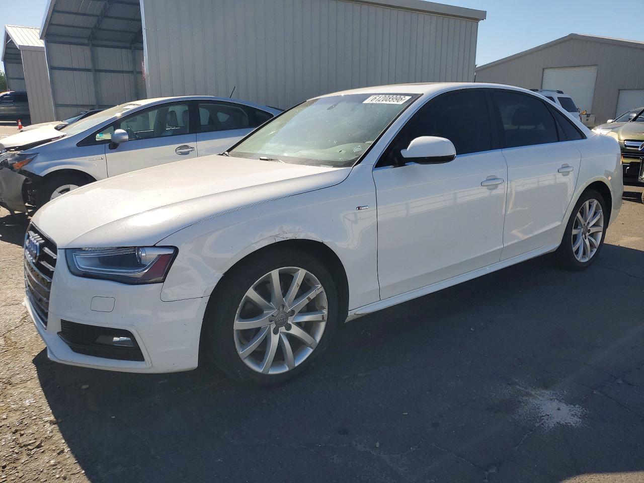 2014 Audi A4 Premium White vin: WAUAFAFL0EN018869