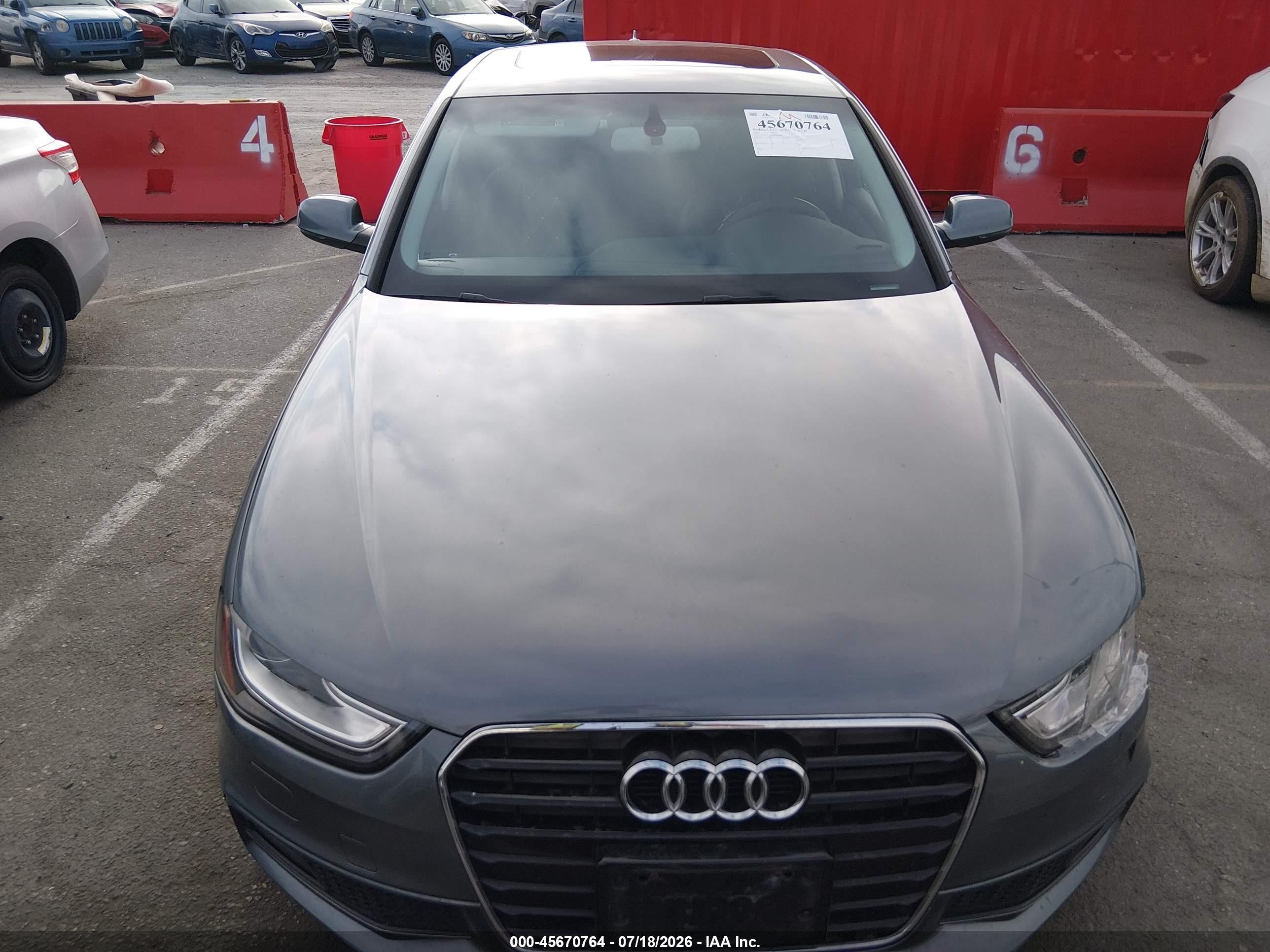 2015 Audi A4 2.0t Premium Gray vin: WAUAFAFL0FN010997