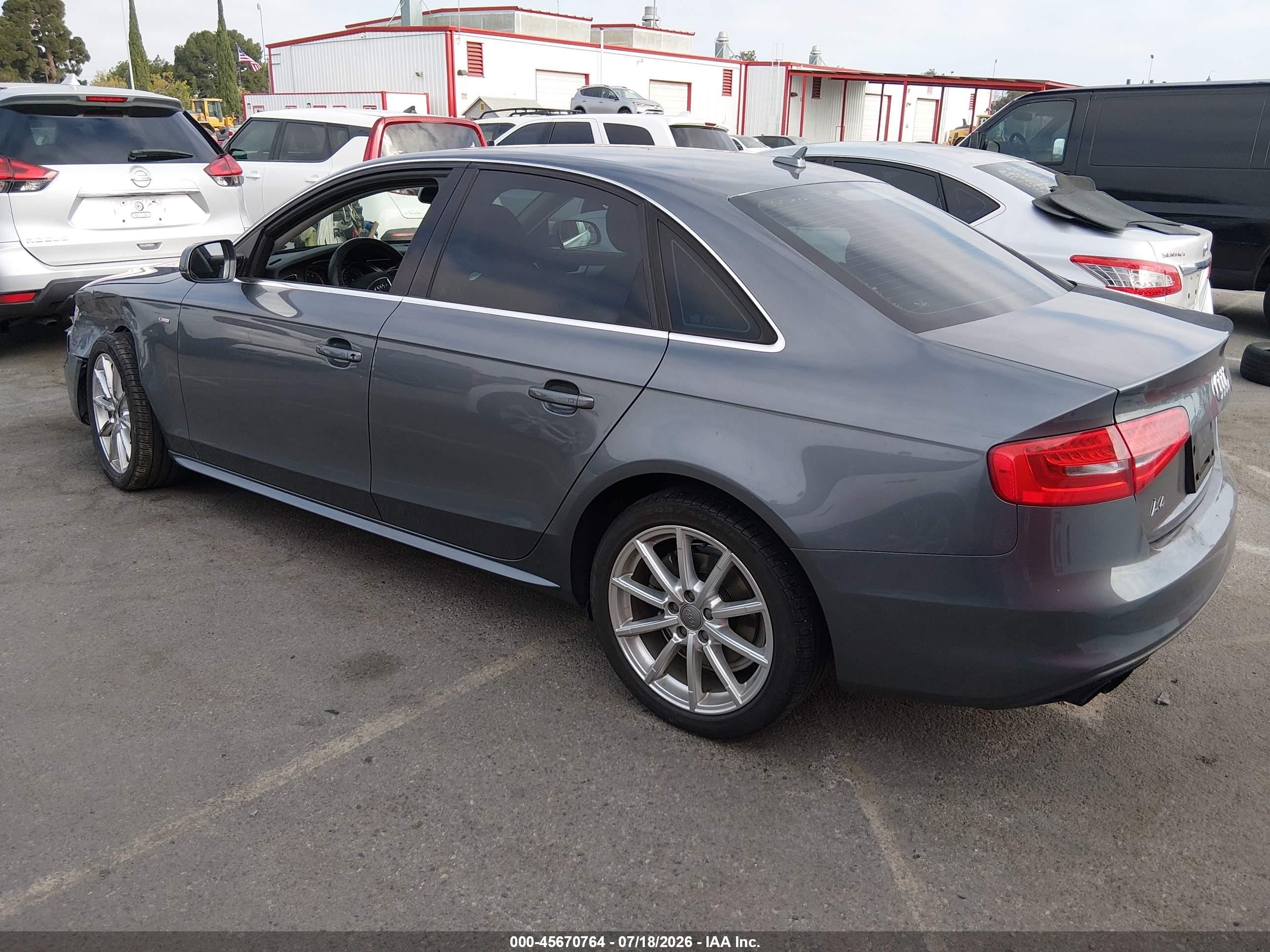 2015 Audi A4 2.0t Premium Gray vin: WAUAFAFL0FN010997