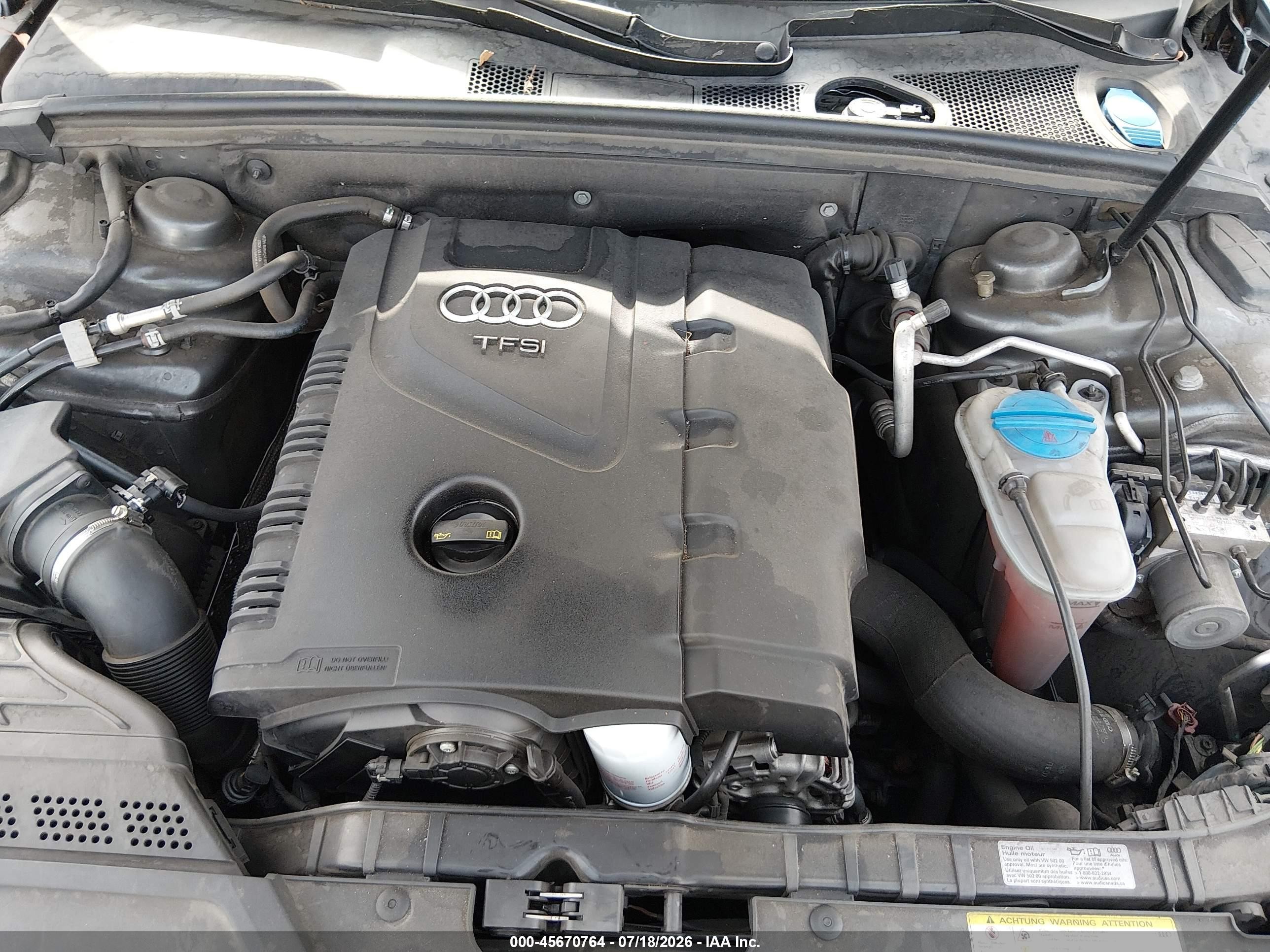 2015 Audi A4 2.0t Premium Gray vin: WAUAFAFL0FN010997