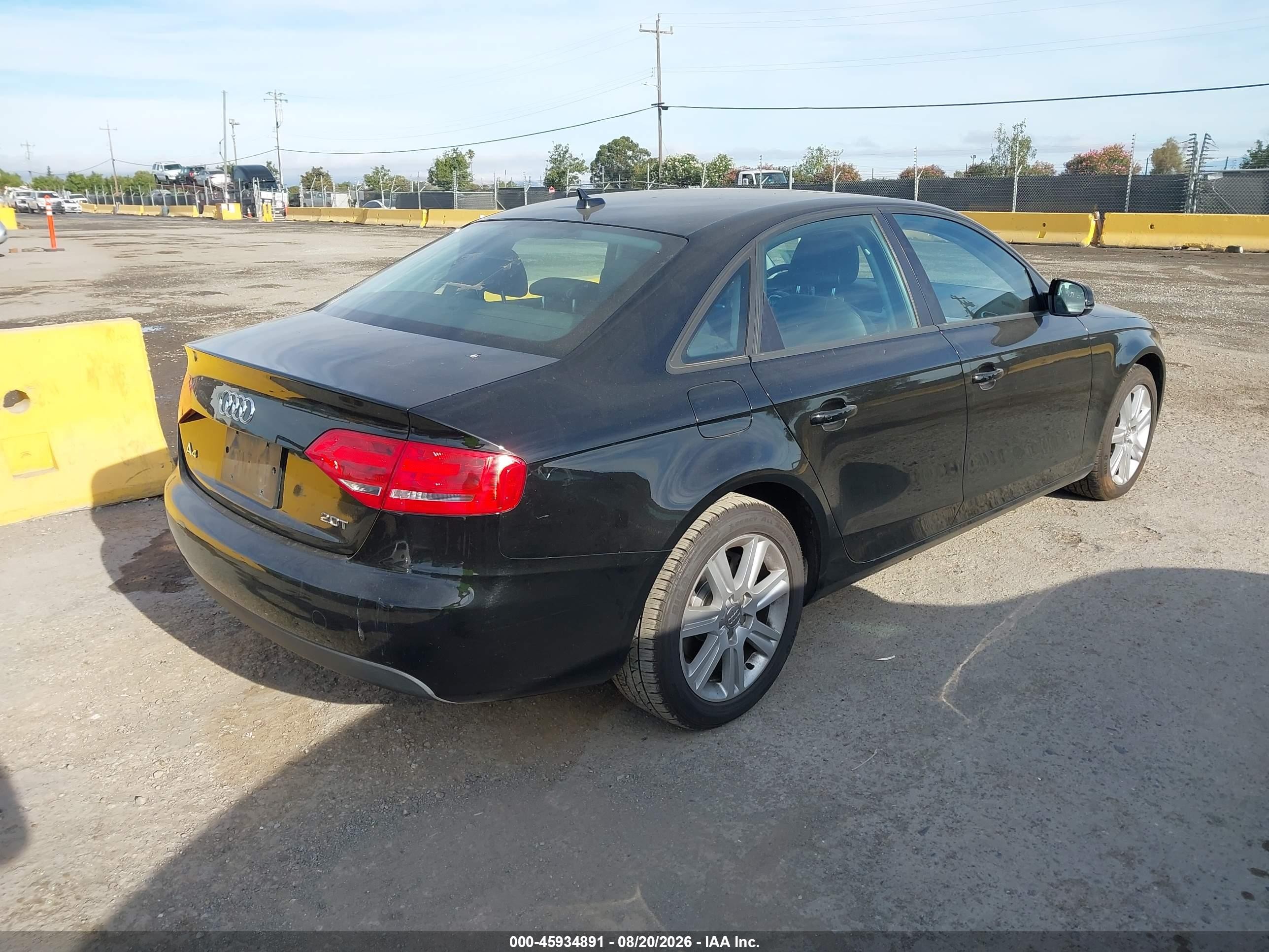 2011 Audi A4 2.0t Premium Black vin: WAUAFAFL1BN022909