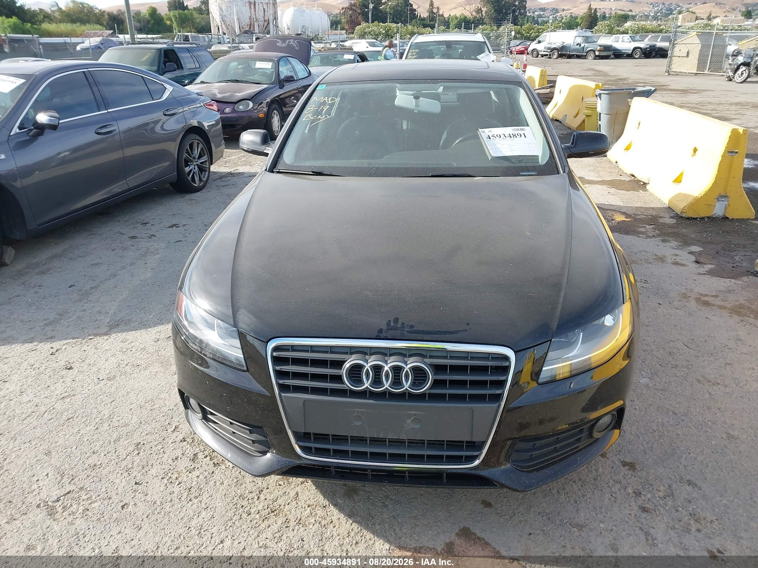 2011 Audi A4 2.0t Premium Black vin: WAUAFAFL1BN022909