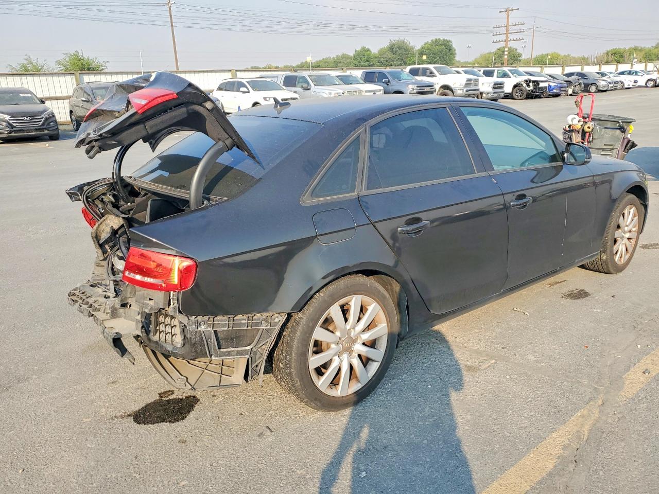 2014 Audi A4 Premium Black vin: WAUAFAFL1EA079042