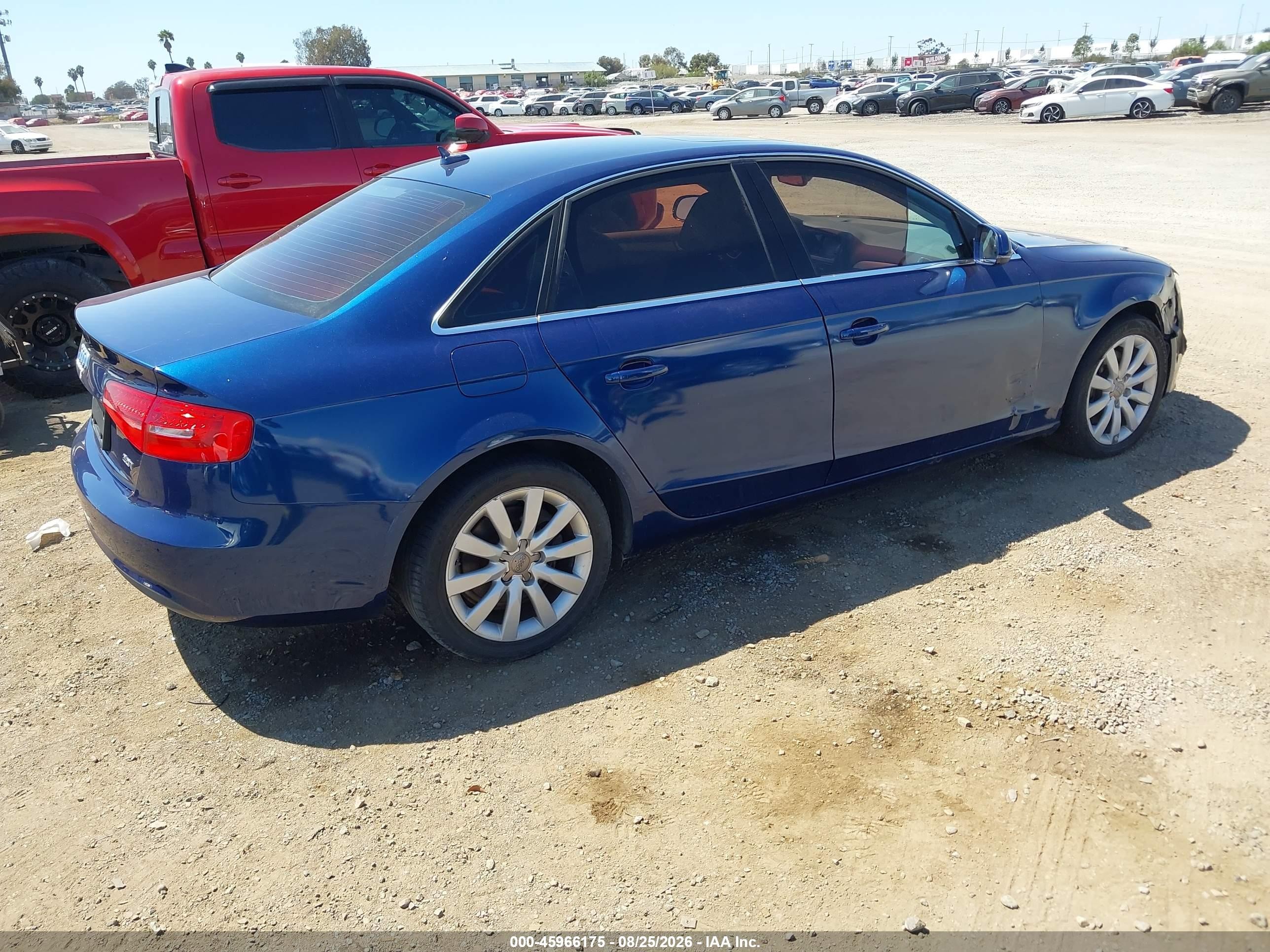 2013 Audi A4 2.0t Premium Blue vin: WAUAFAFL2DA180122