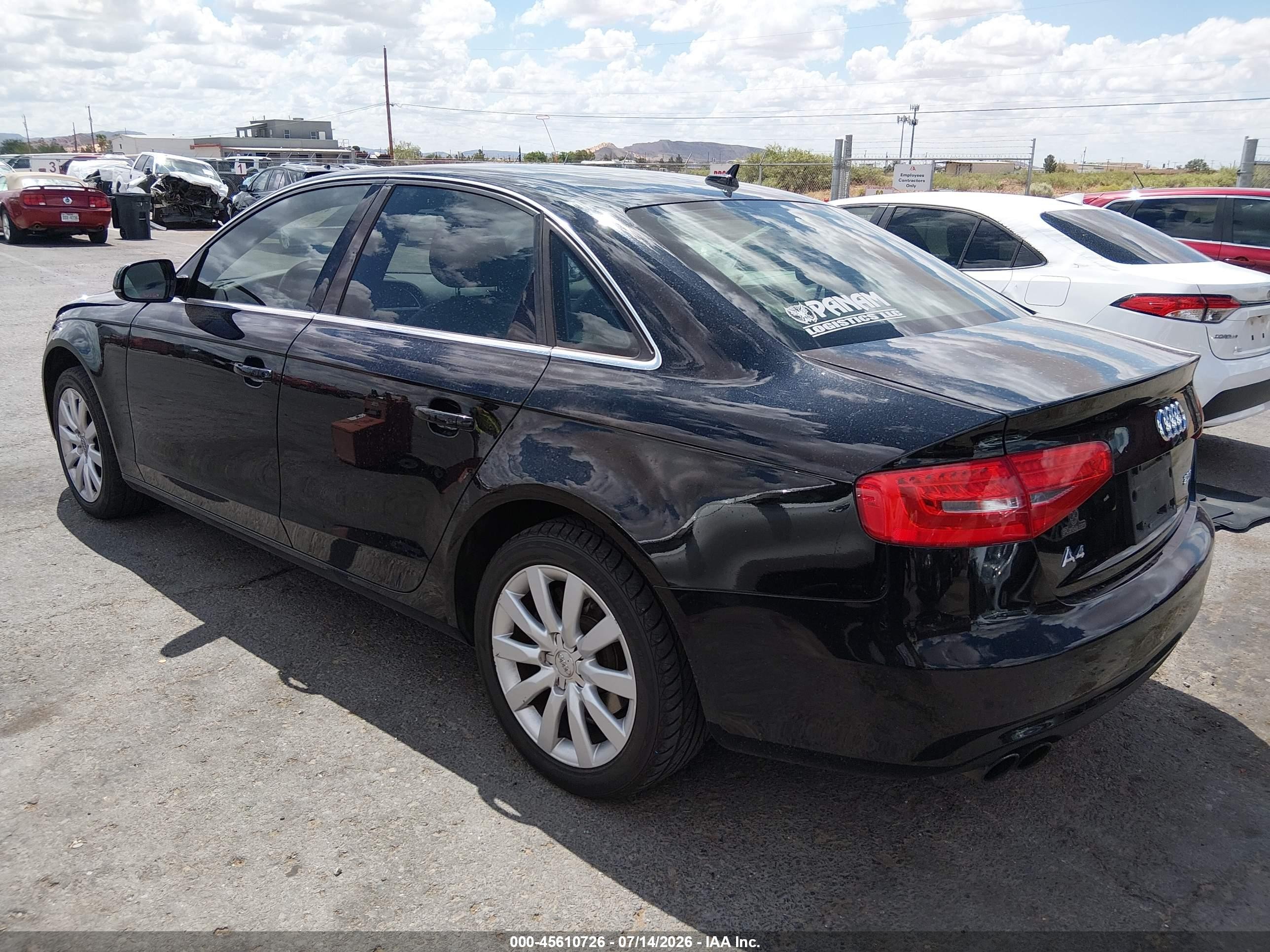 2013 Audi A4 2.0t Premium Black vin: WAUAFAFL3DA171333