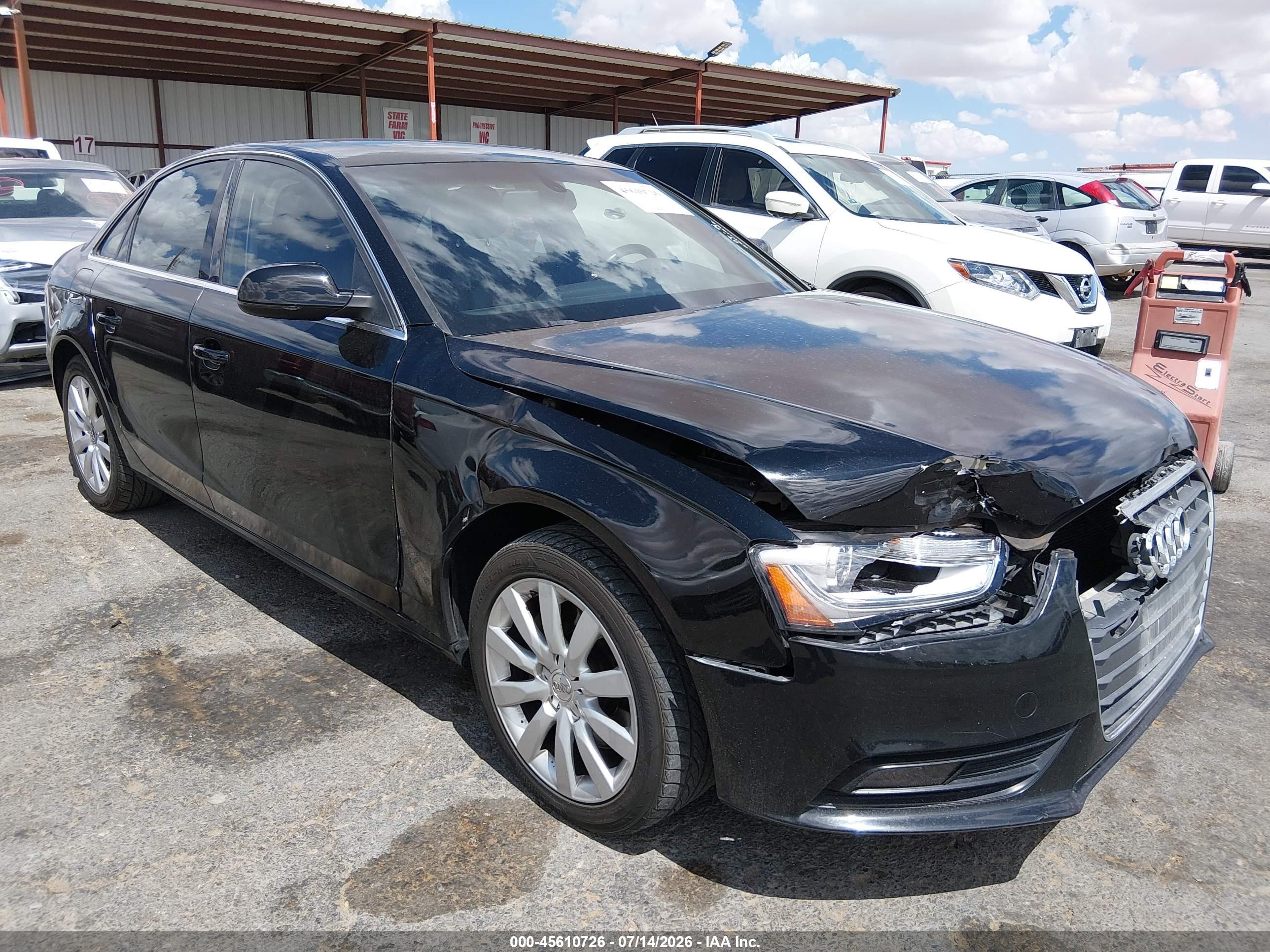 2013 Audi A4 2.0t Premium Black vin: WAUAFAFL3DA171333
