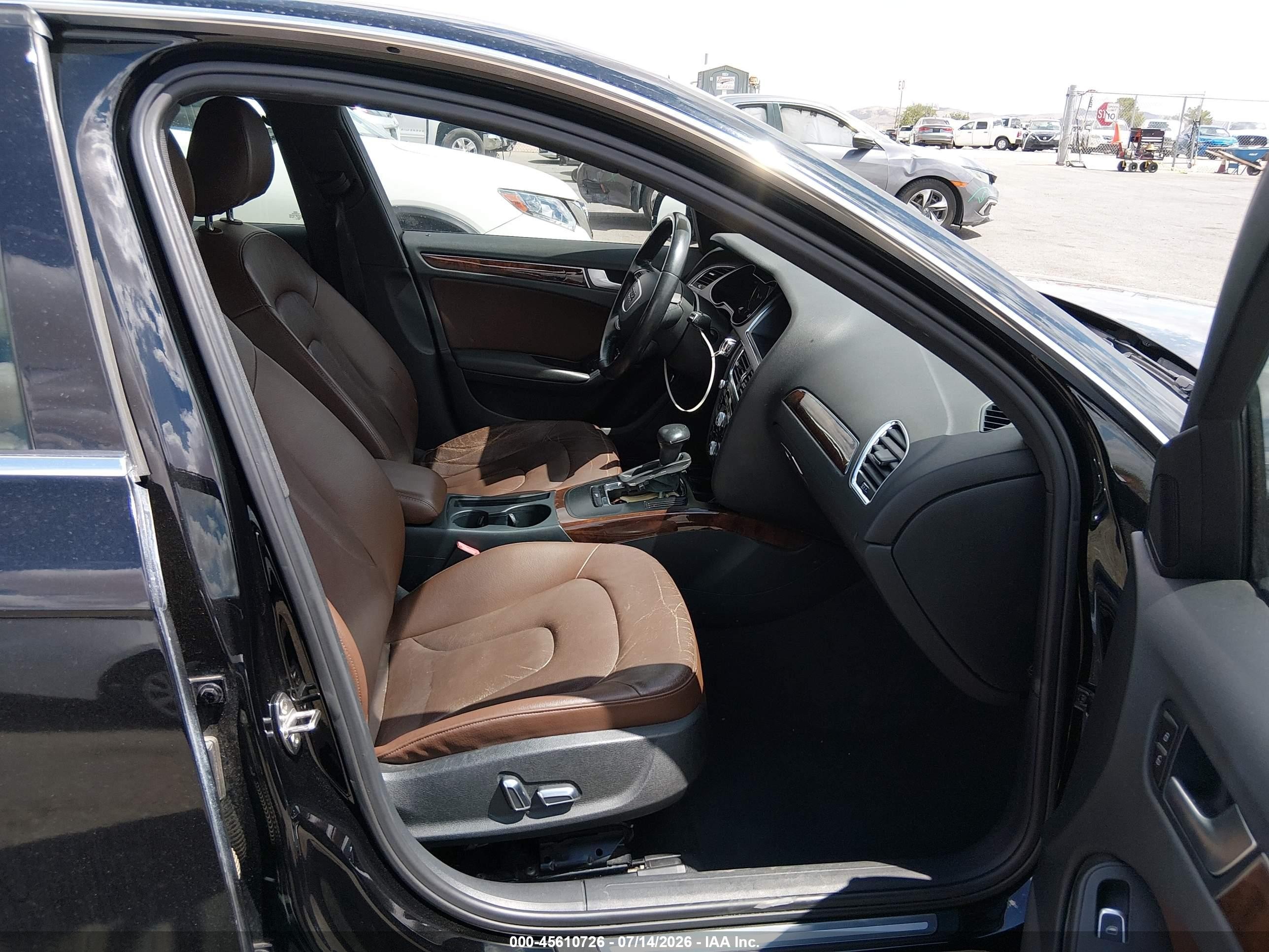2013 Audi A4 2.0t Premium Black vin: WAUAFAFL3DA171333