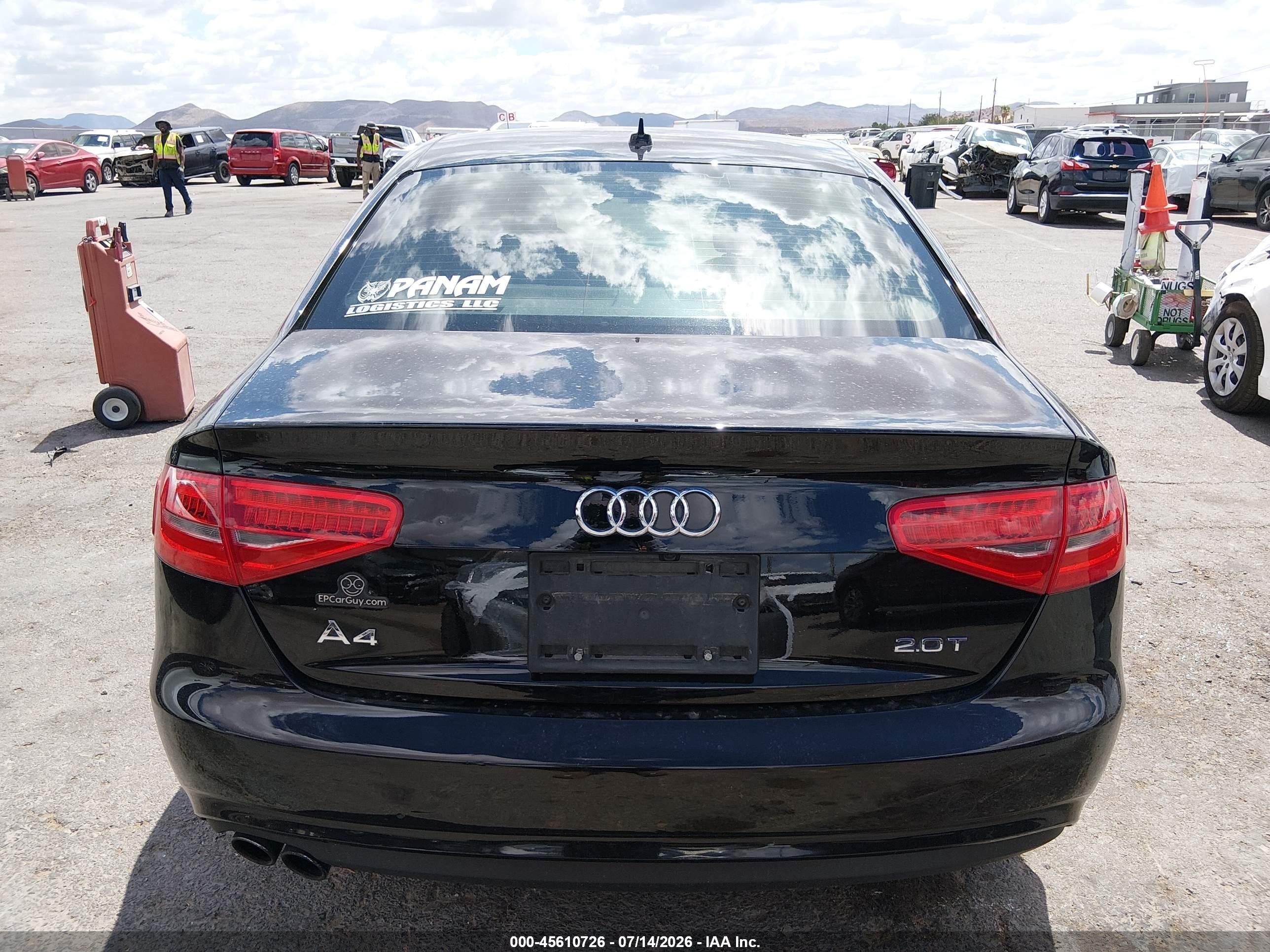 2013 Audi A4 2.0t Premium Black vin: WAUAFAFL3DA171333