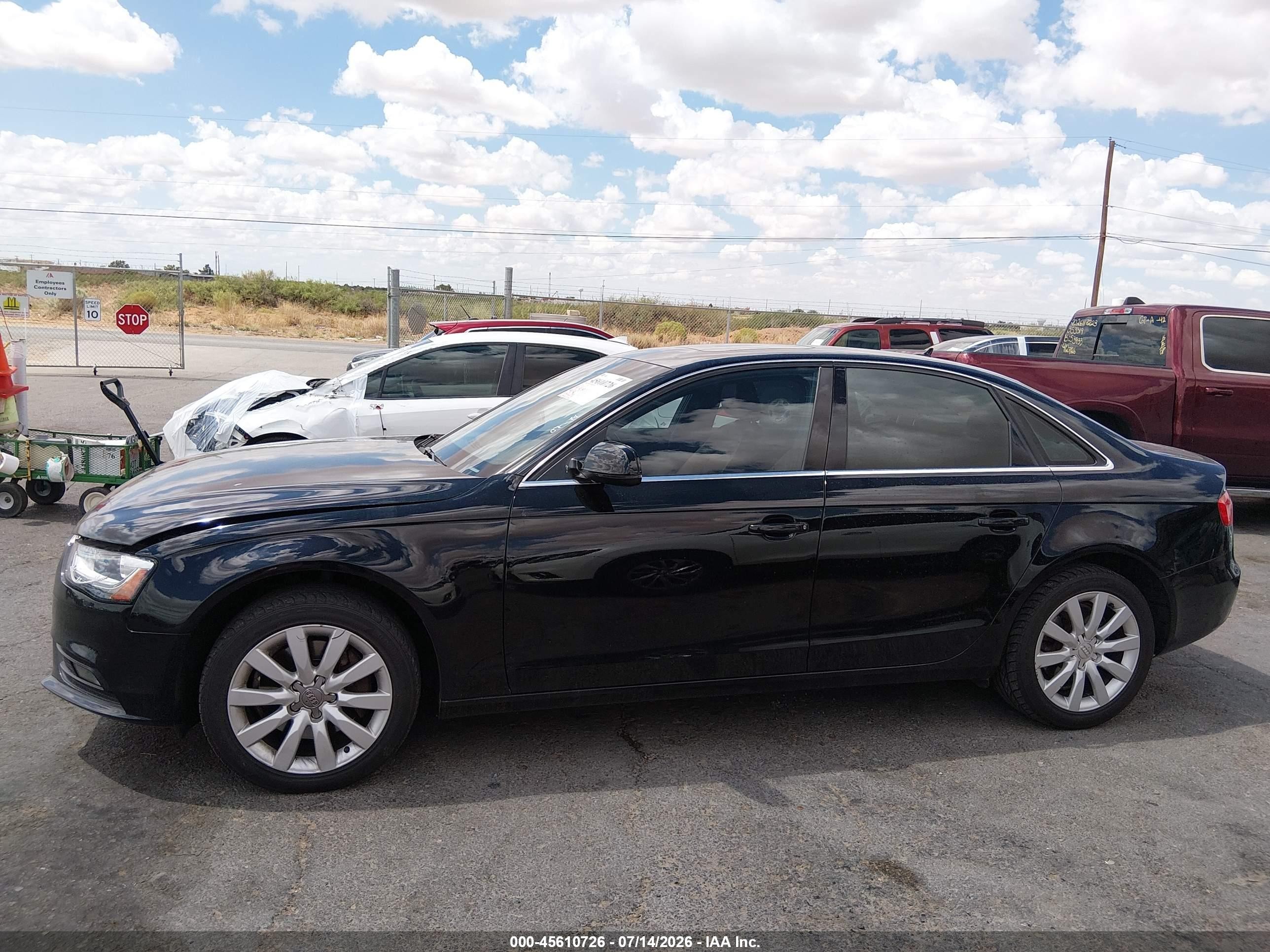 2013 Audi A4 2.0t Premium Black vin: WAUAFAFL3DA171333