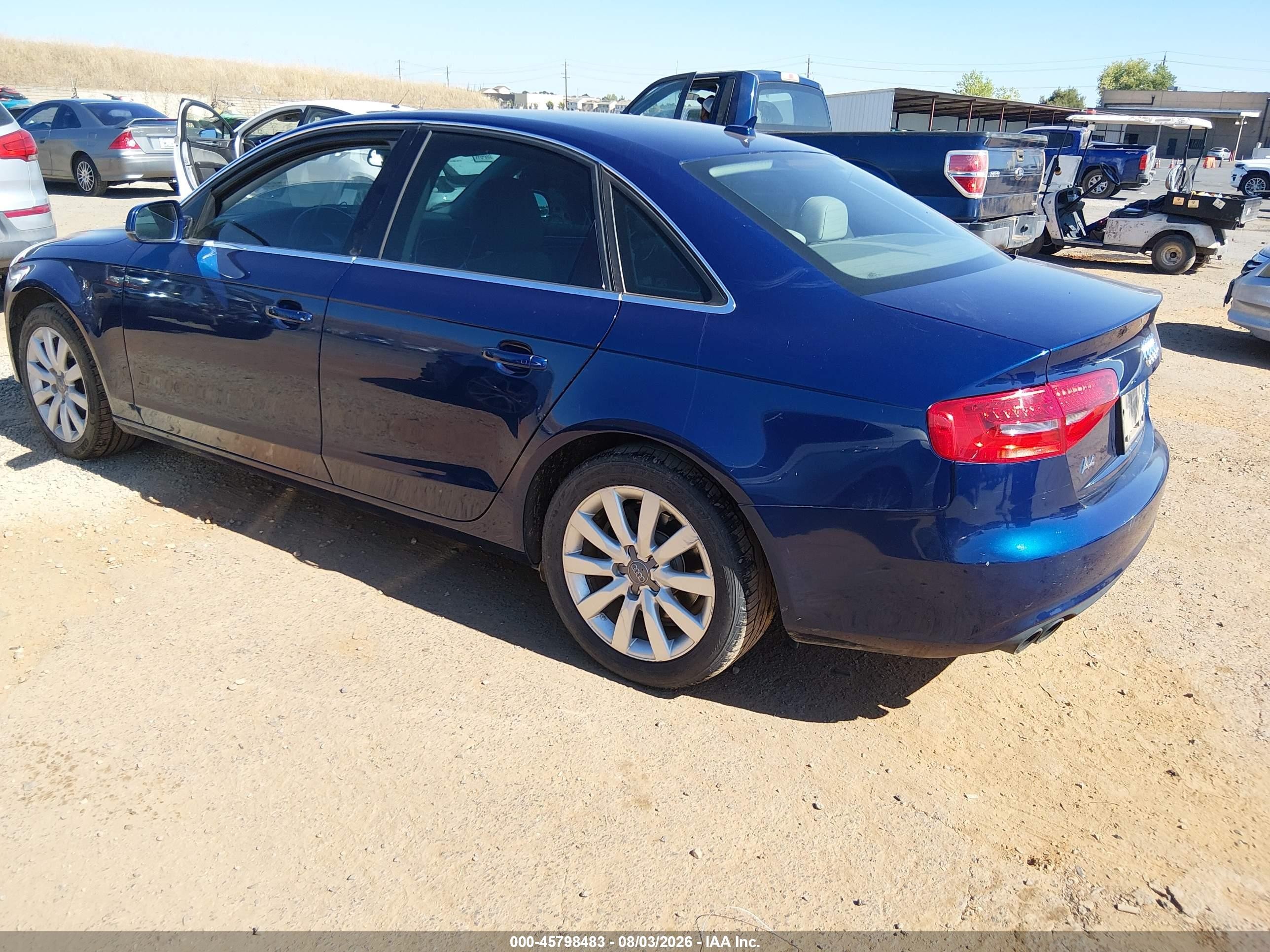 2013 Audi A4 2.0t Premium Blue vin: WAUAFAFL3DN034207