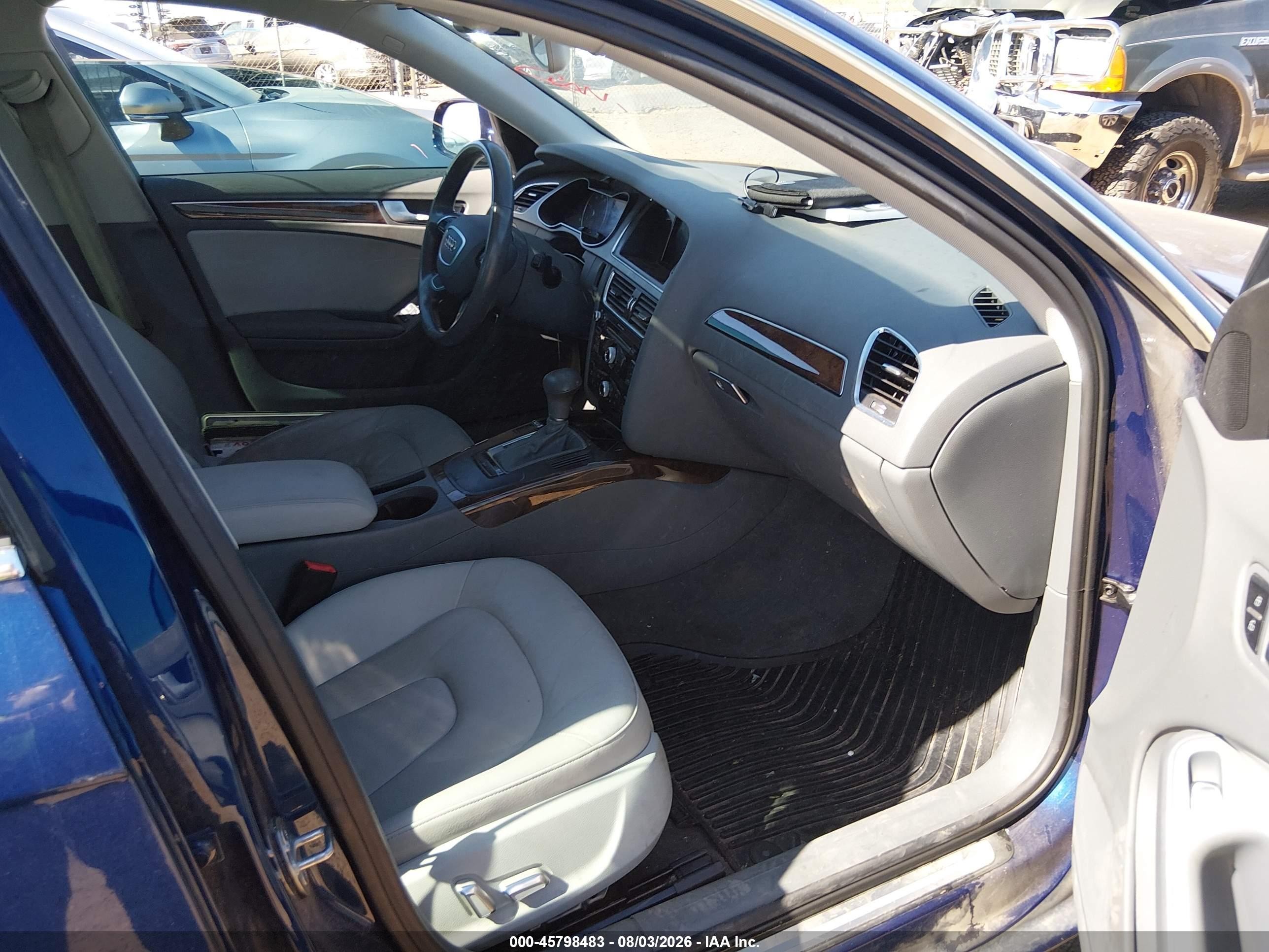 2013 Audi A4 2.0t Premium Blue vin: WAUAFAFL3DN034207