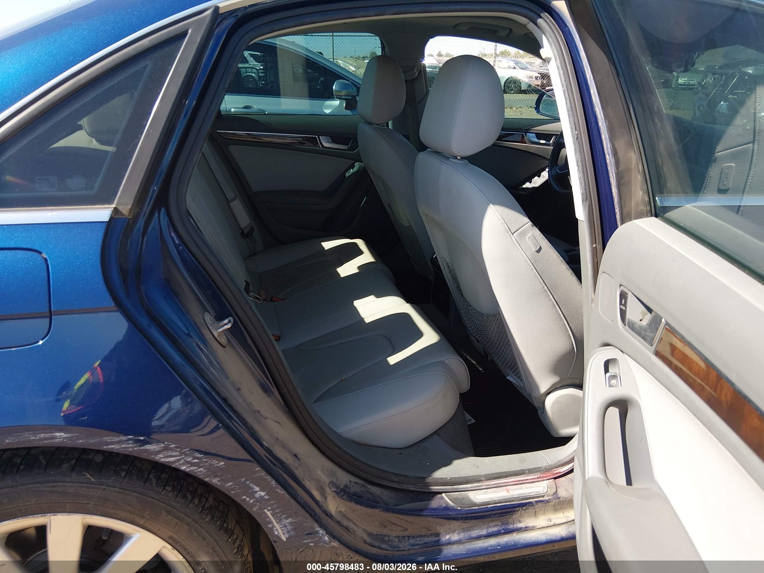2013 Audi A4 2.0t Premium Blue vin: WAUAFAFL3DN034207