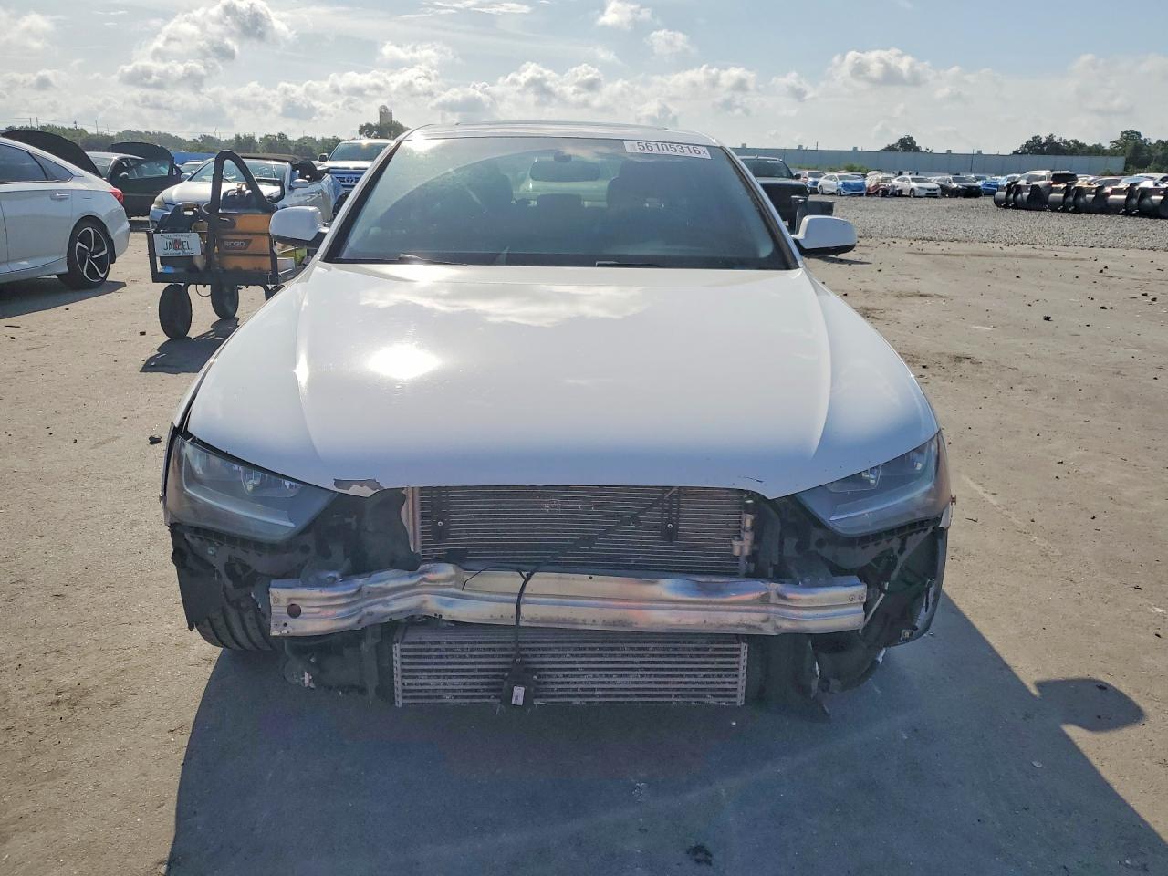 2014 Audi A4 Premium White vin: WAUAFAFL3EN012032