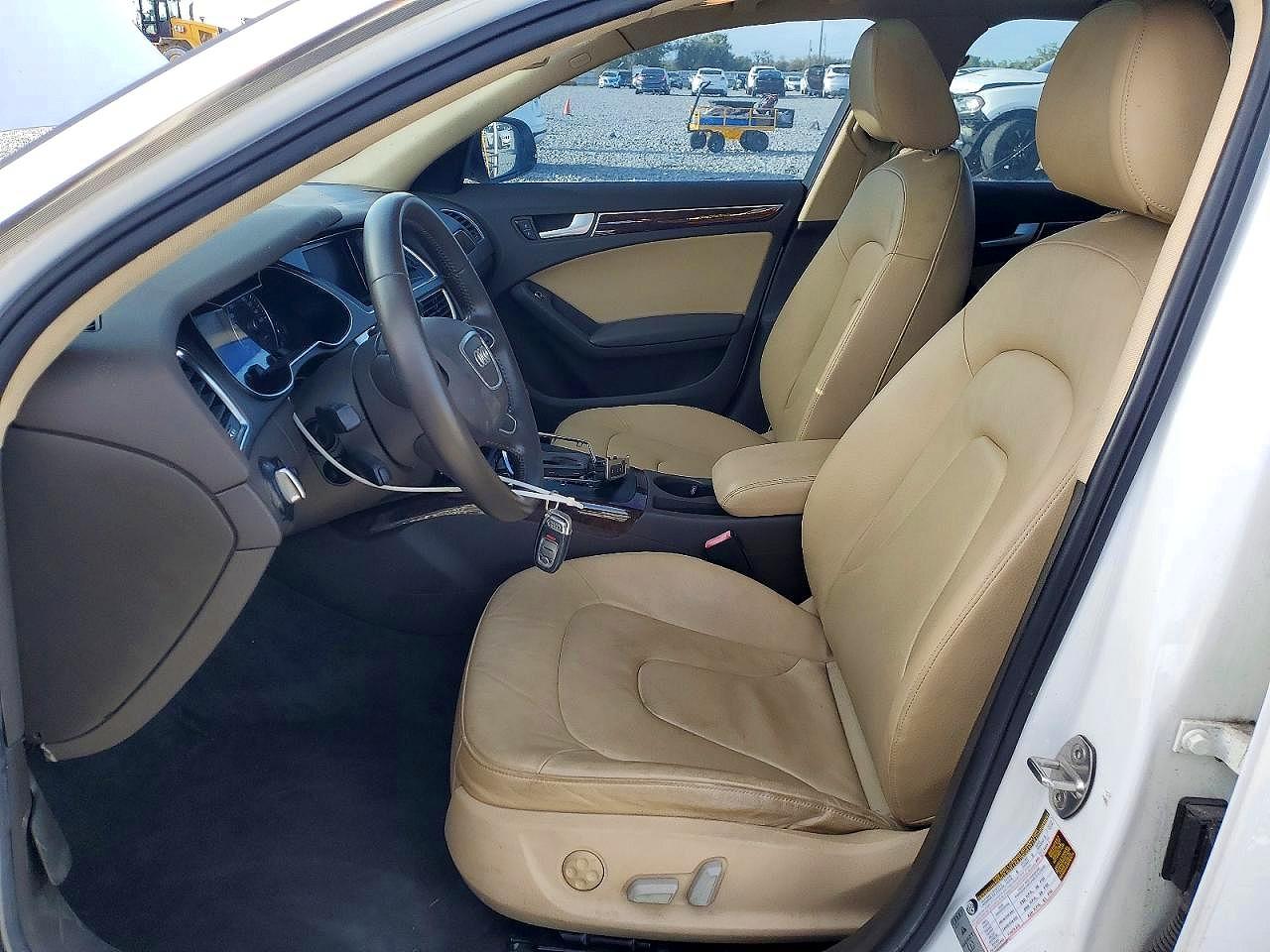 2014 Audi A4 Premium White vin: WAUAFAFL3EN015769