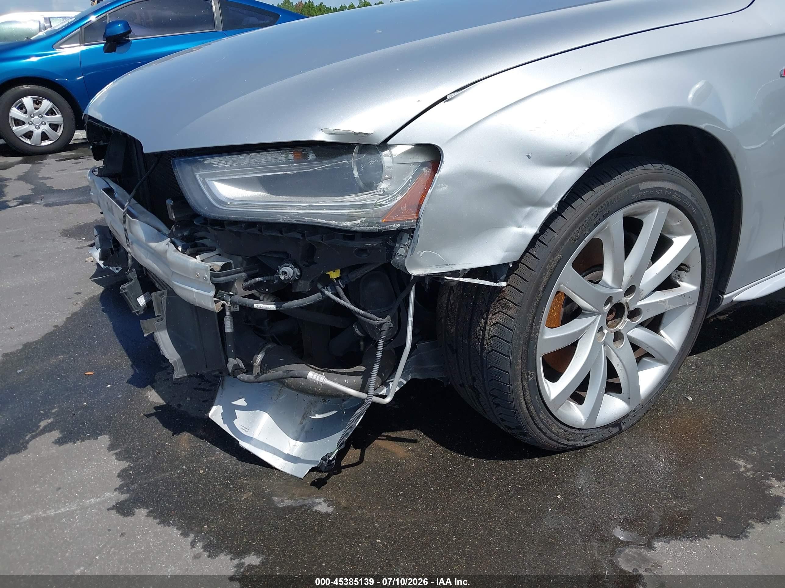 2014 Audi A4 2.0t Premium Silver vin: WAUAFAFL3EN038484