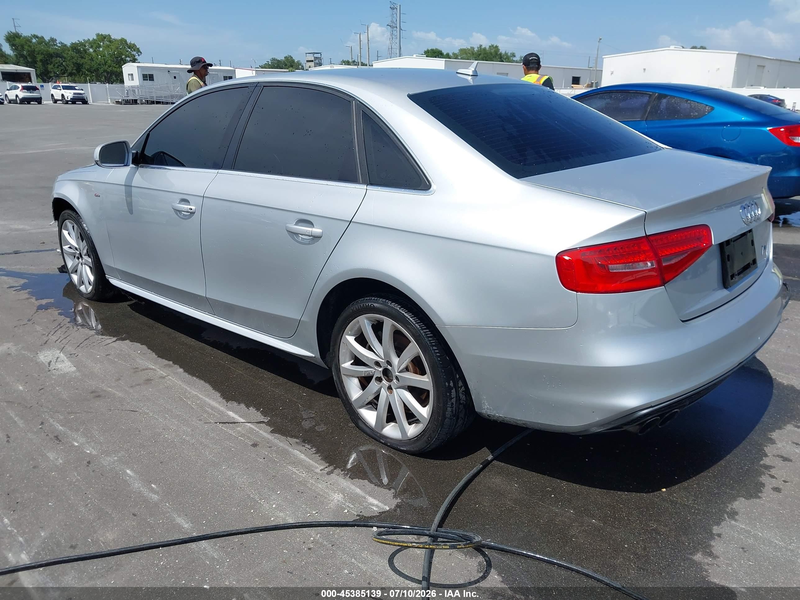 2014 Audi A4 2.0t Premium Silver vin: WAUAFAFL3EN038484
