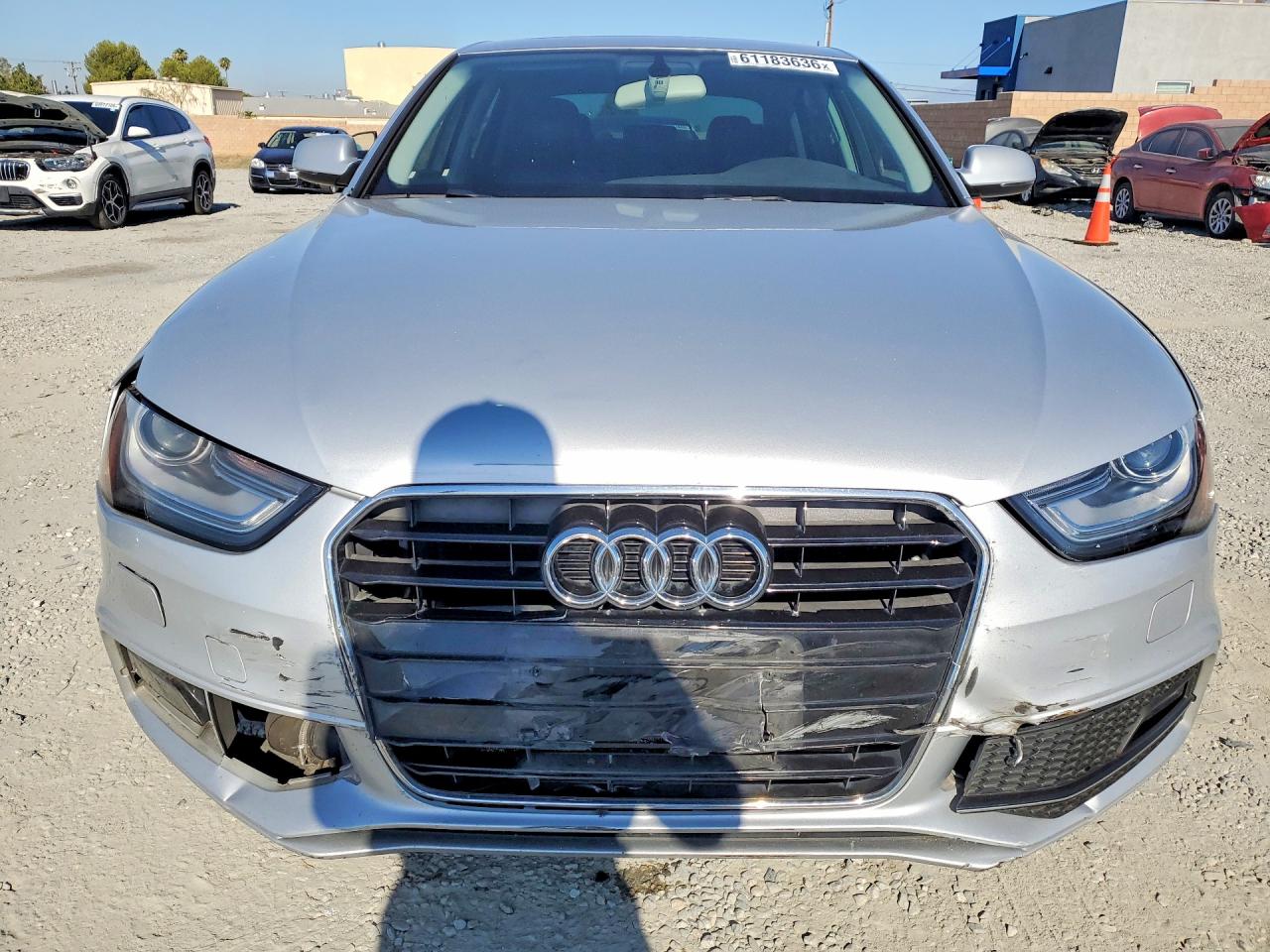 2014 Audi A4 Premium Silver vin: WAUAFAFL3EN042535