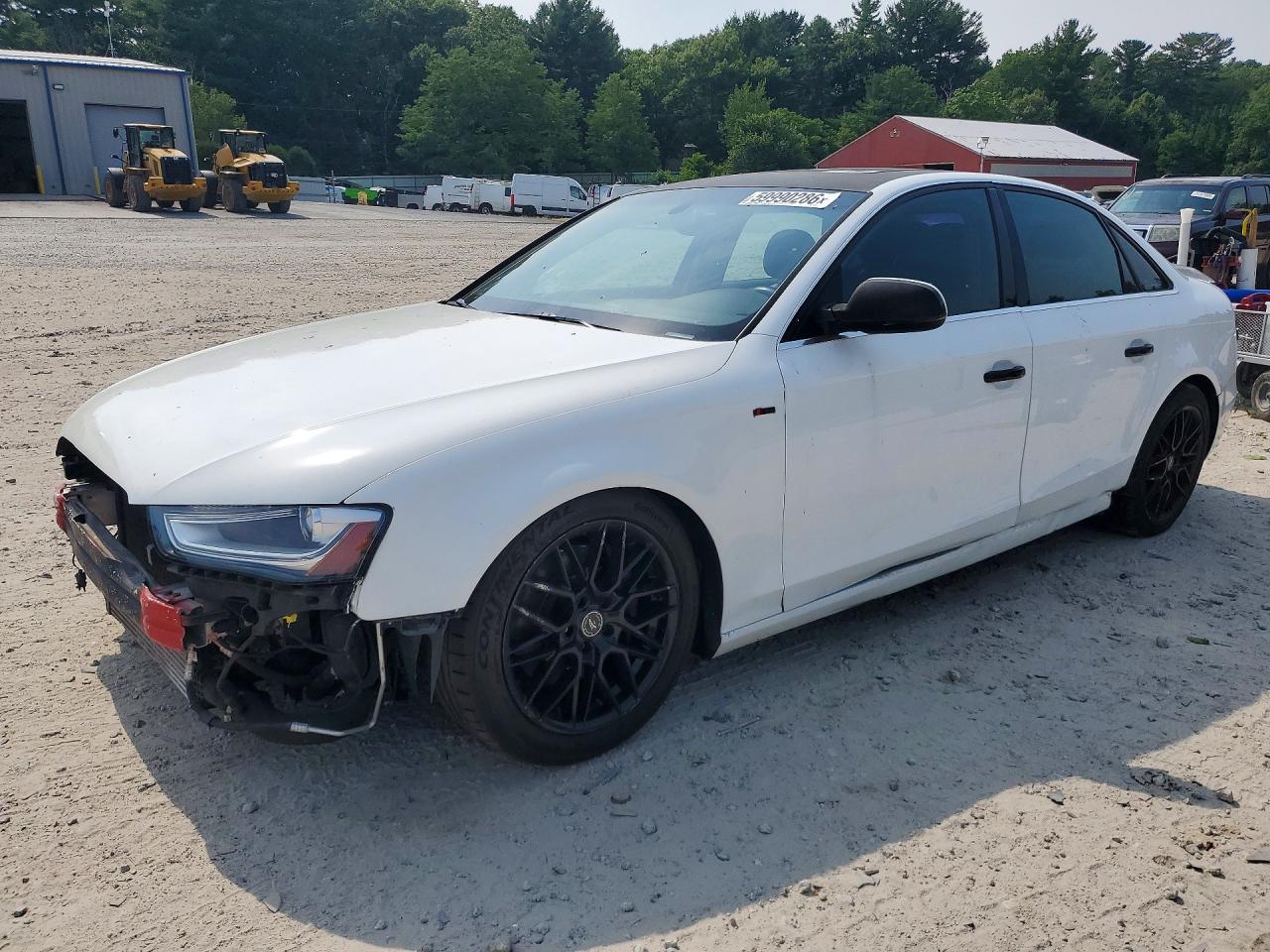 2013 Audi A4 Premium White vin: WAUAFAFL4DA130905