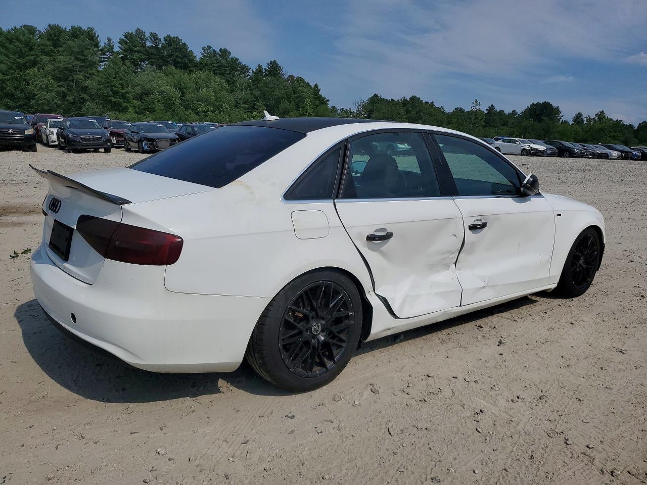 2013 Audi A4 Premium White vin: WAUAFAFL4DA130905