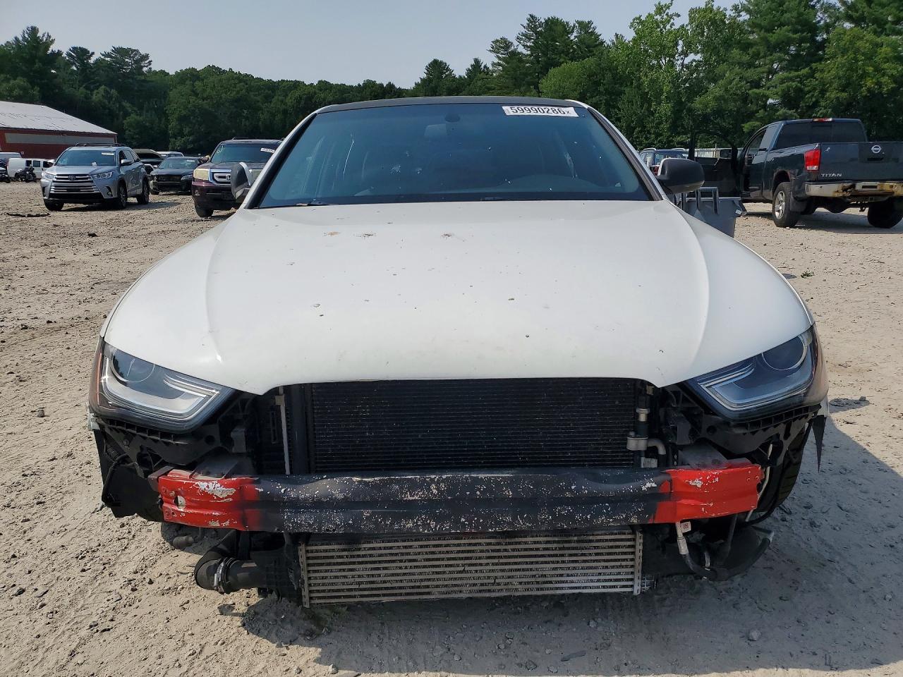 2013 Audi A4 Premium White vin: WAUAFAFL4DA130905