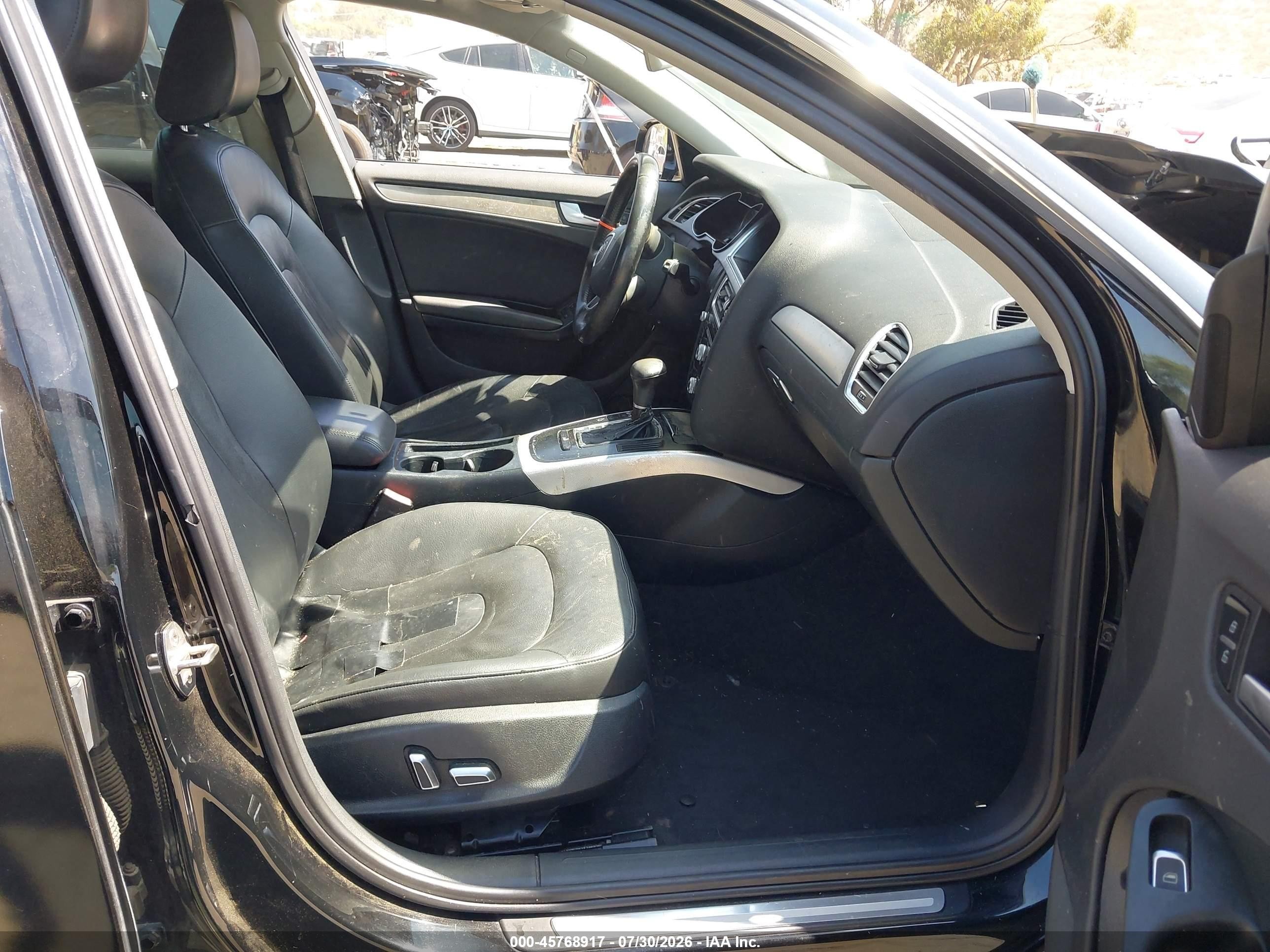 2013 Audi A4 2.0t Premium Black vin: WAUAFAFL4DN026746