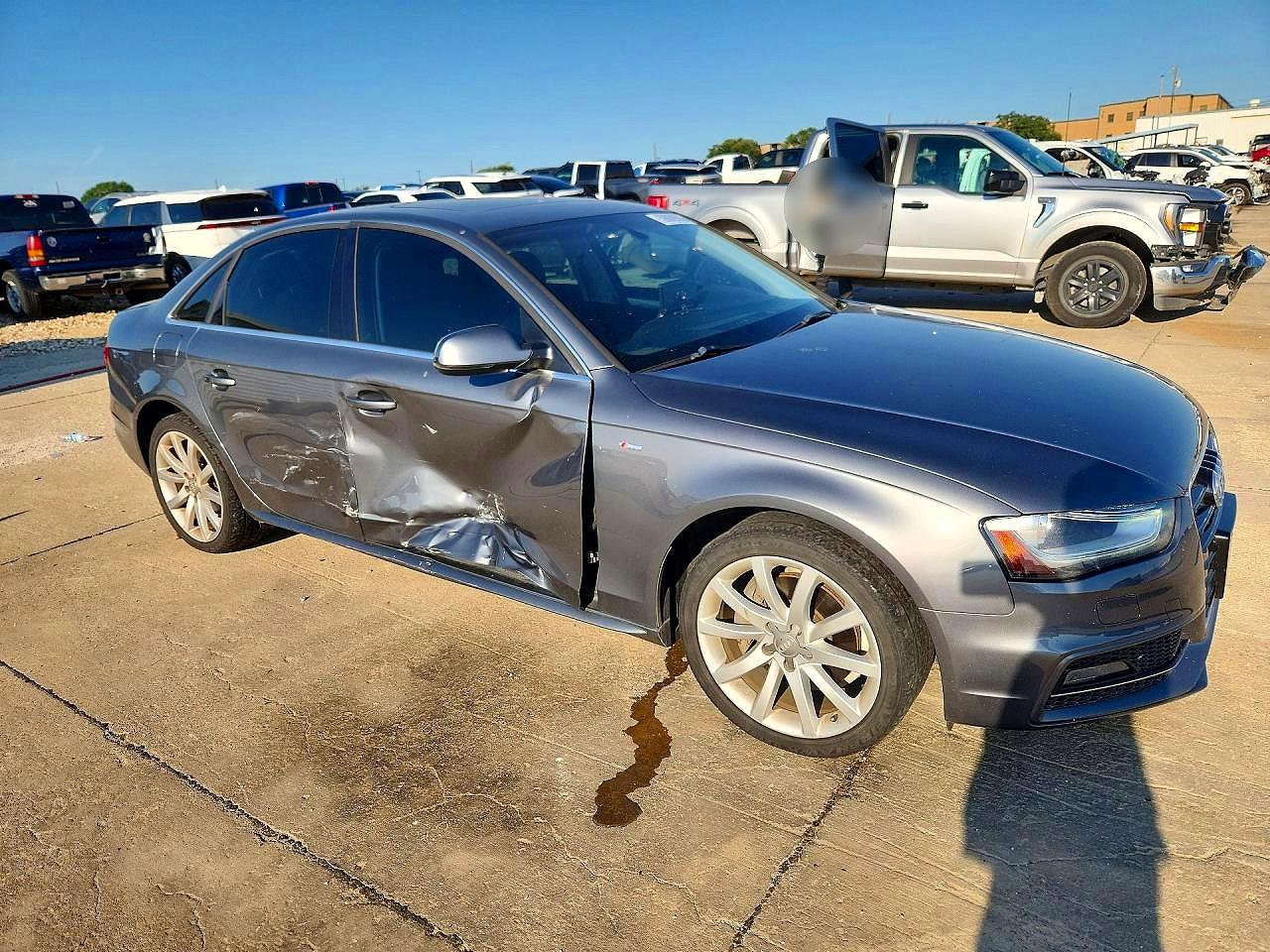 2014 Audi A4 Premium Gray vin: WAUAFAFL4EN021483