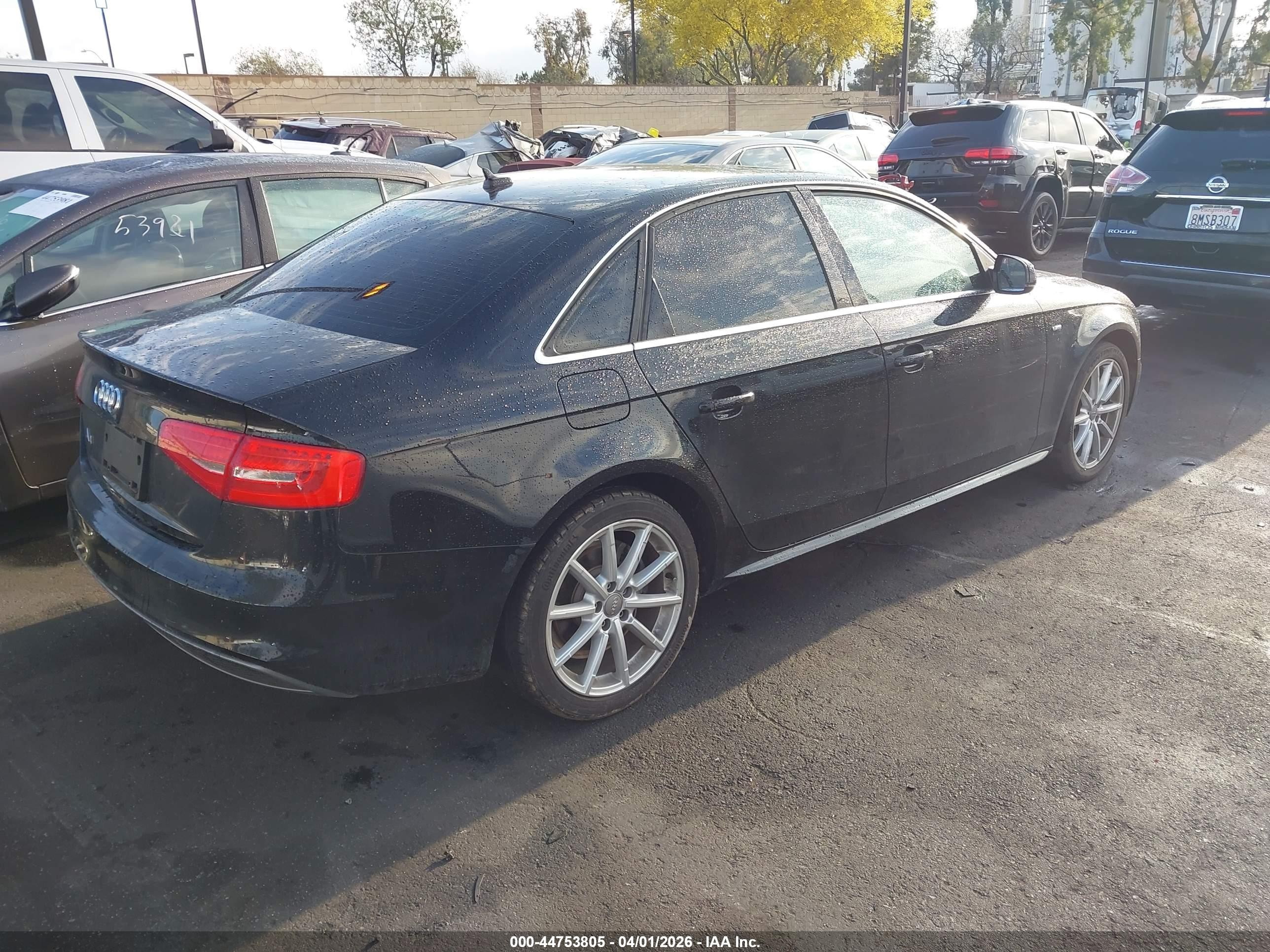 2015 Audi A4 2.0t Premium Black vin: WAUAFAFL4FN011487