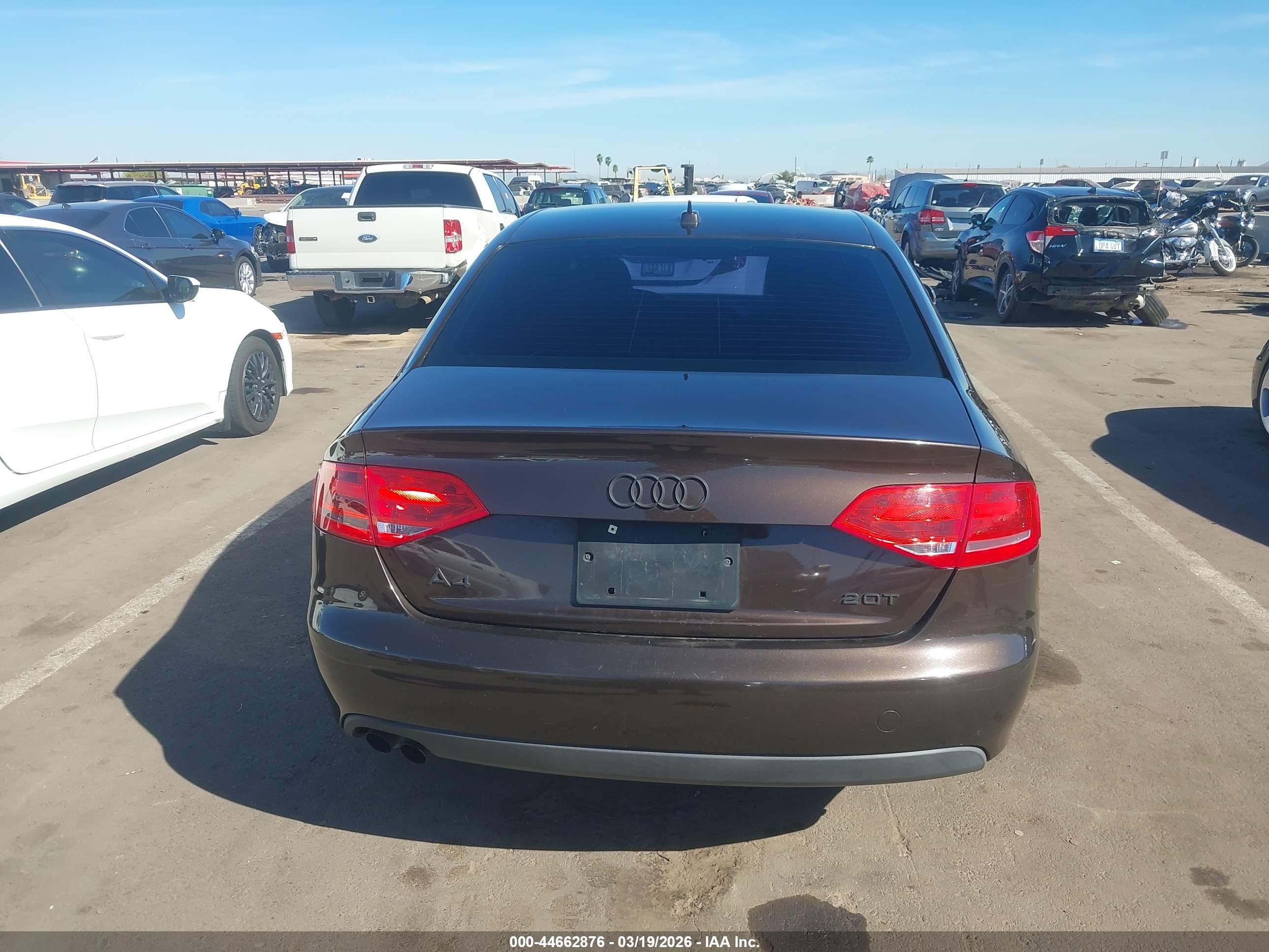 2011 Audi A4 2.0t Premium Dark Brown vin: WAUAFAFL5BN046789