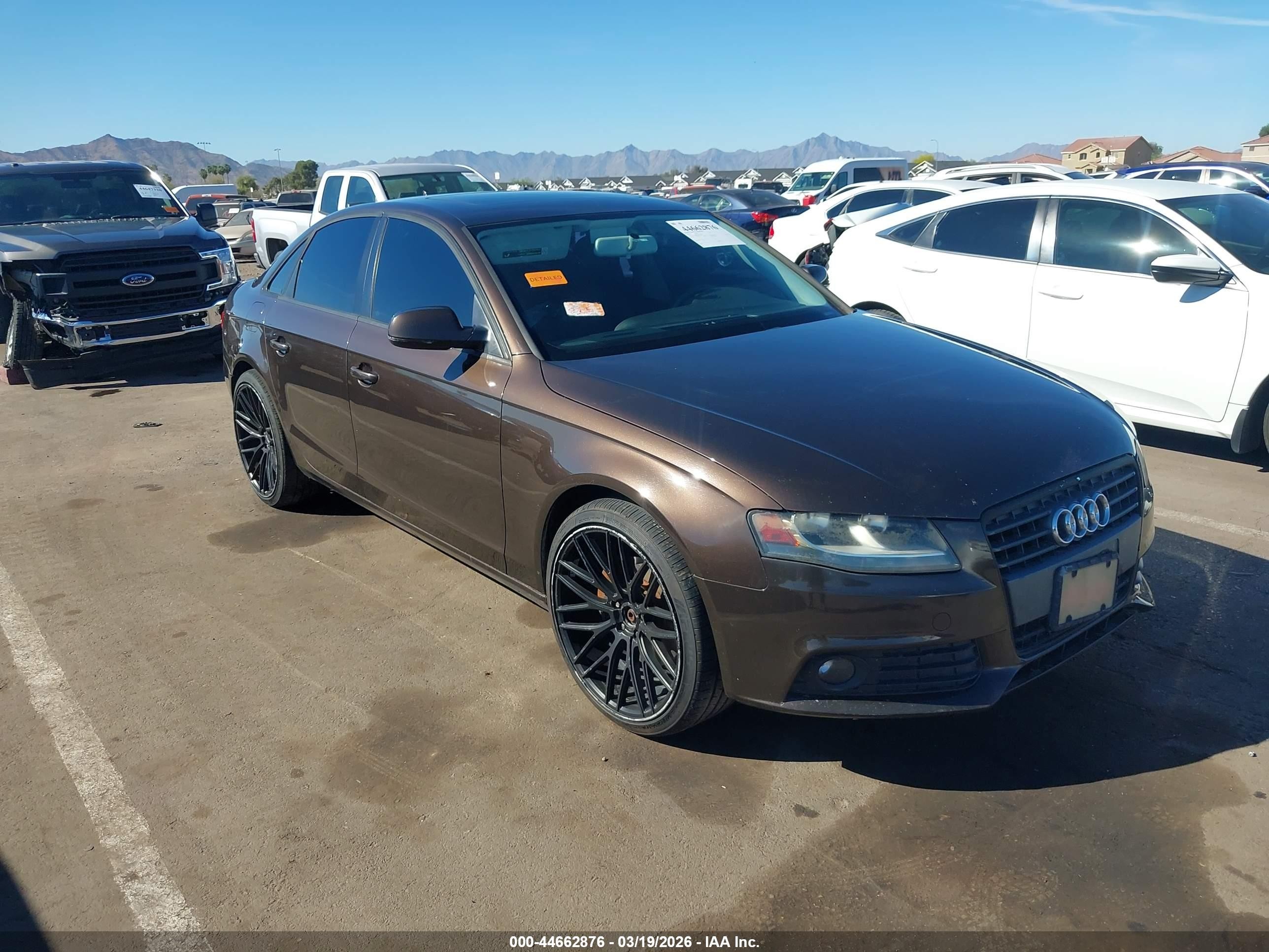 2011 Audi A4 2.0t Premium Dark Brown vin: WAUAFAFL5BN046789