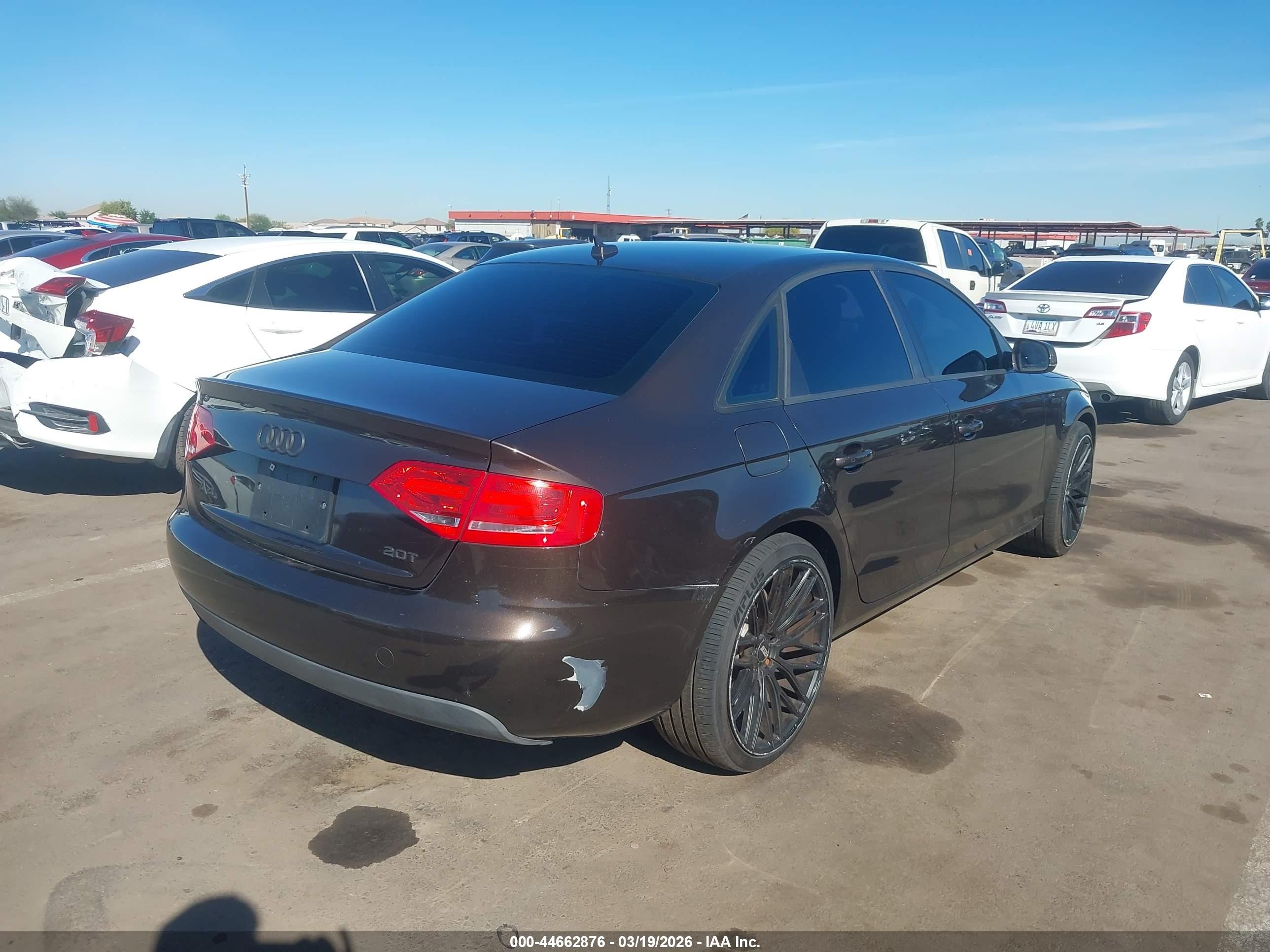 2011 Audi A4 2.0t Premium Dark Brown vin: WAUAFAFL5BN046789