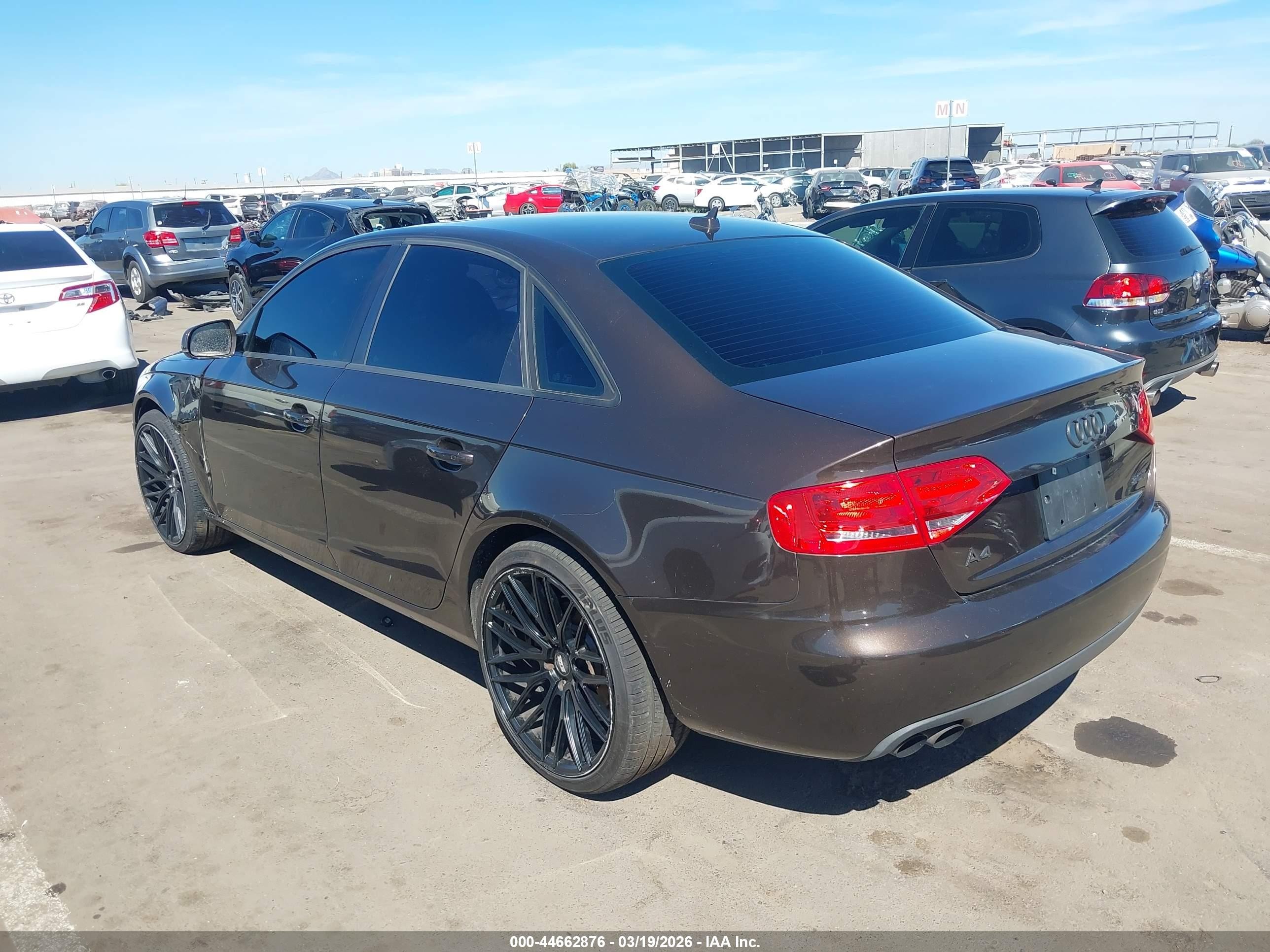 2011 Audi A4 2.0t Premium Dark Brown vin: WAUAFAFL5BN046789