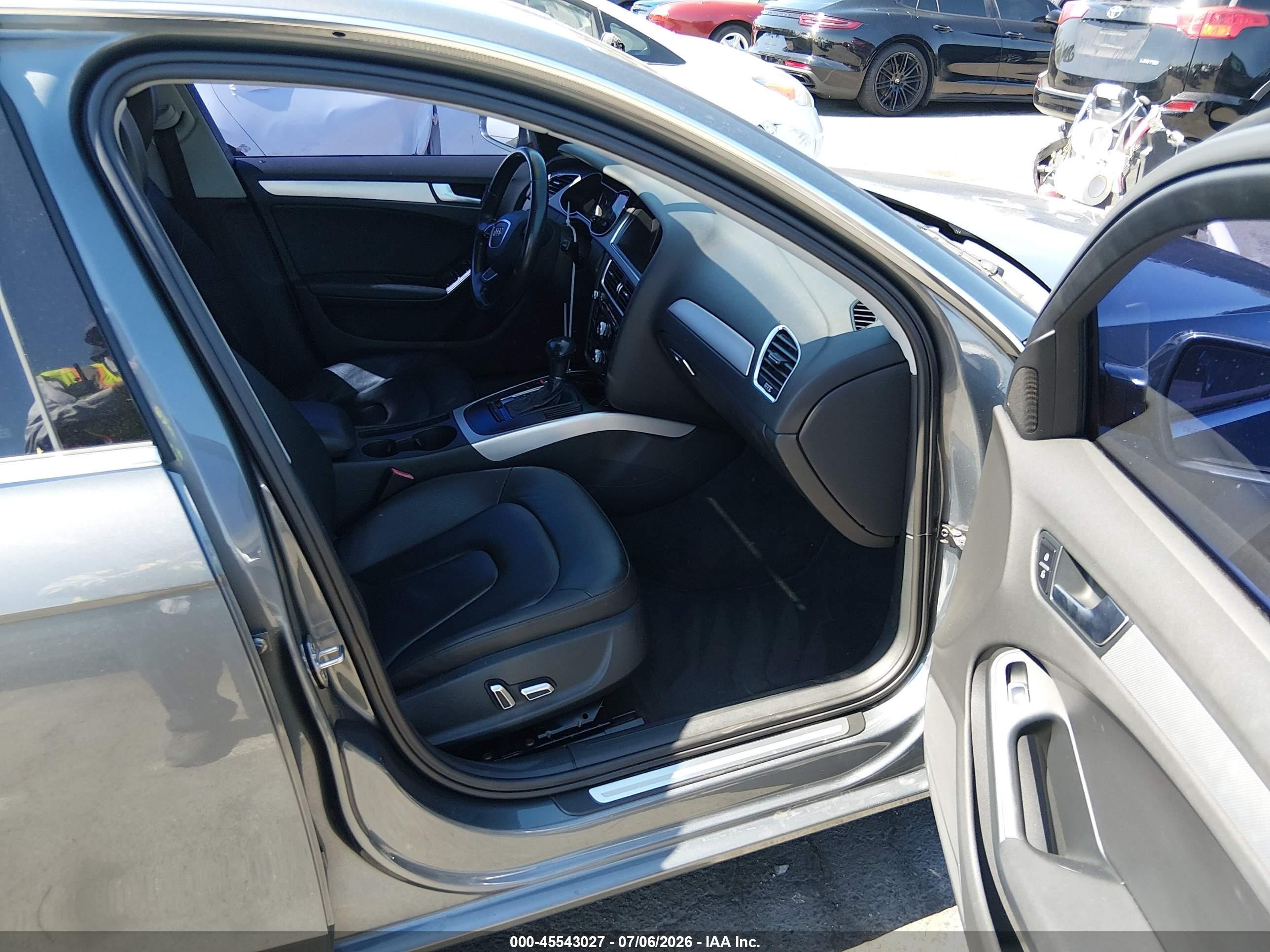 2013 Audi A4 2.0t Premium Gray vin: WAUAFAFL5DA194788