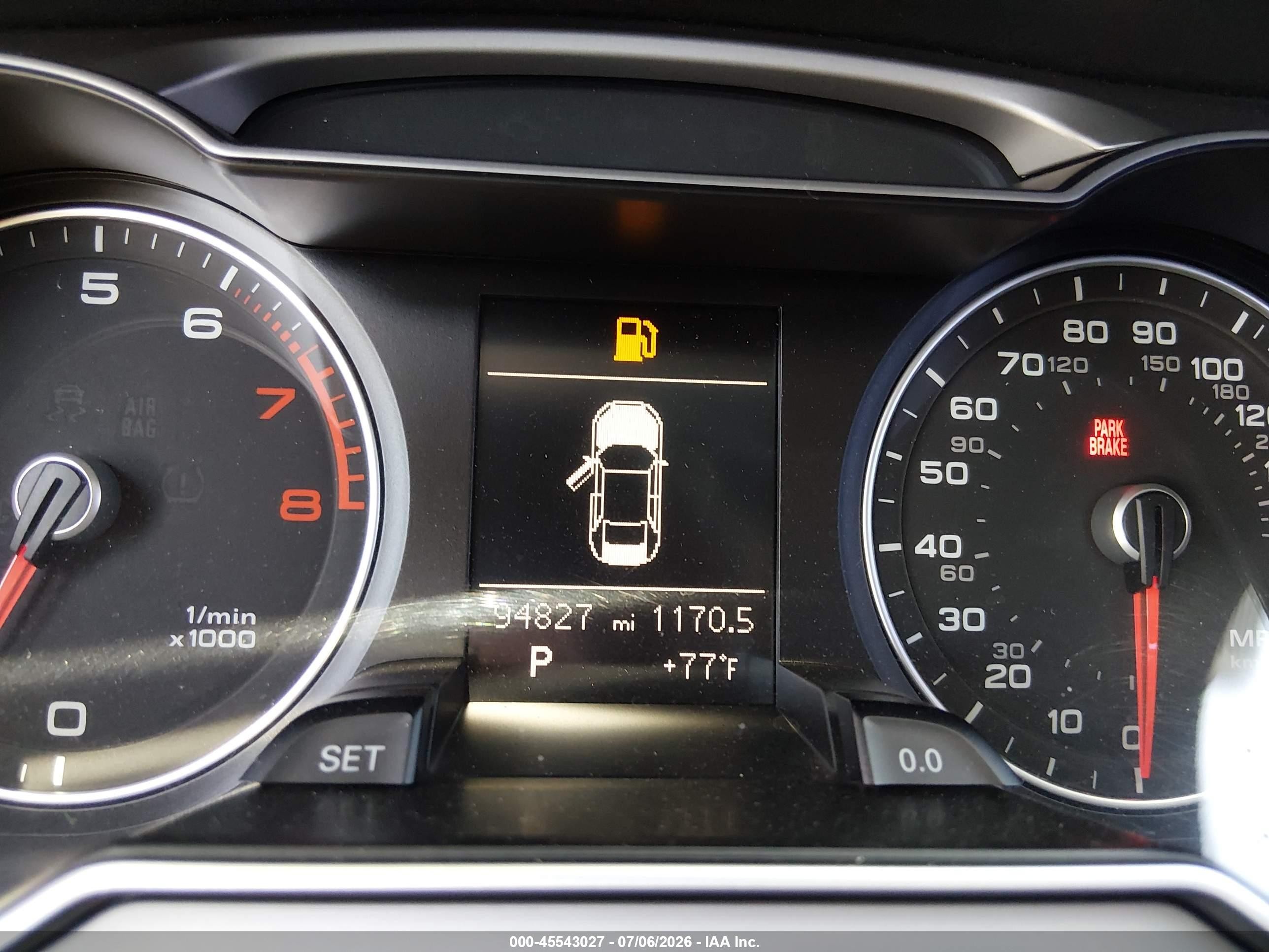 2013 Audi A4 2.0t Premium Gray vin: WAUAFAFL5DA194788