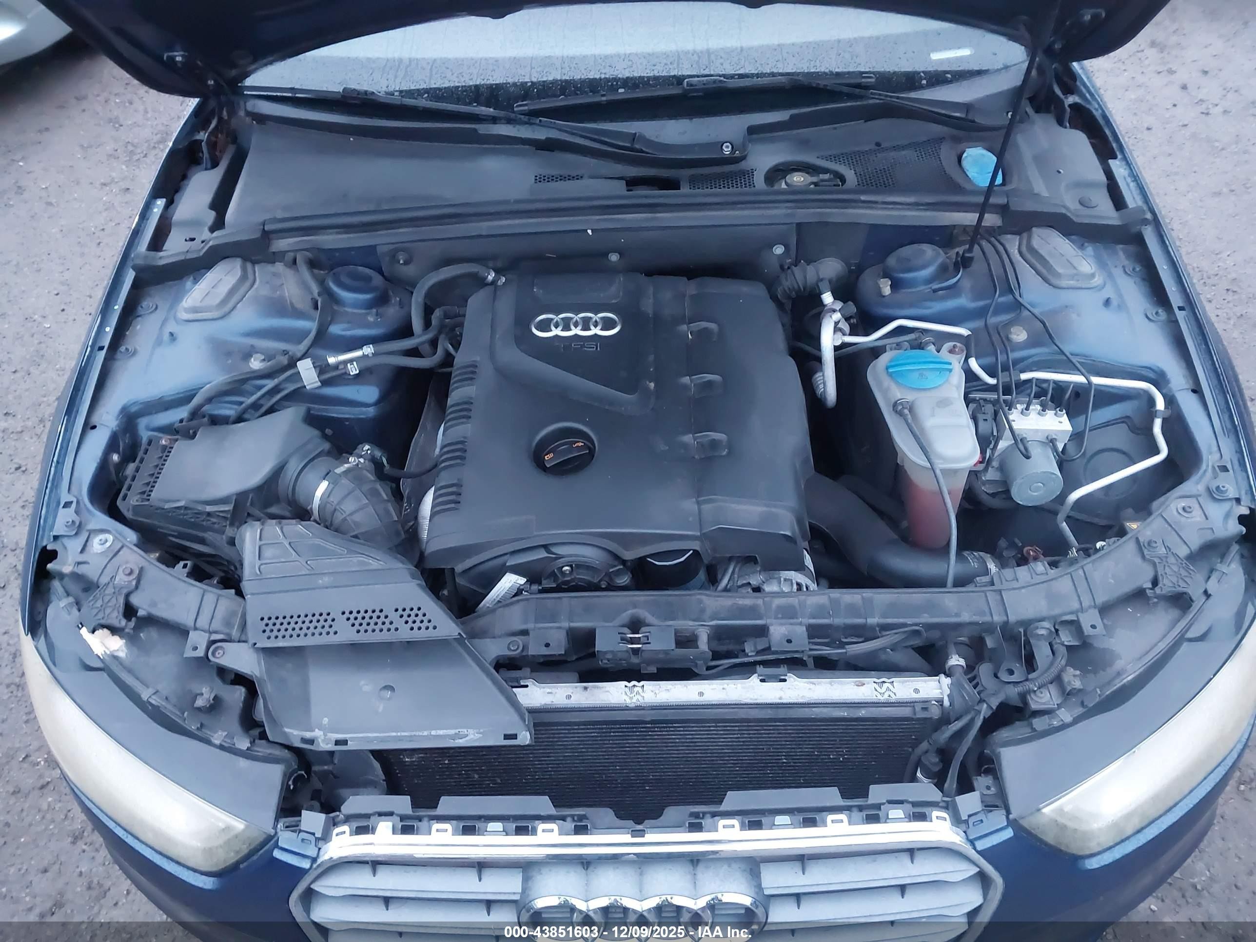 2013 Audi A4 2.0t Premium Blue vin: WAUAFAFL5DN030224