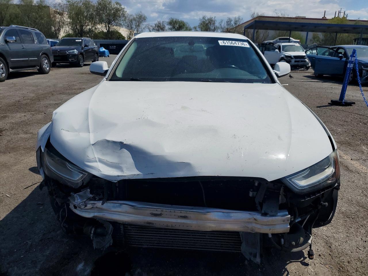 2015 Audi A4 Premium White vin: WAUAFAFL5FN021767
