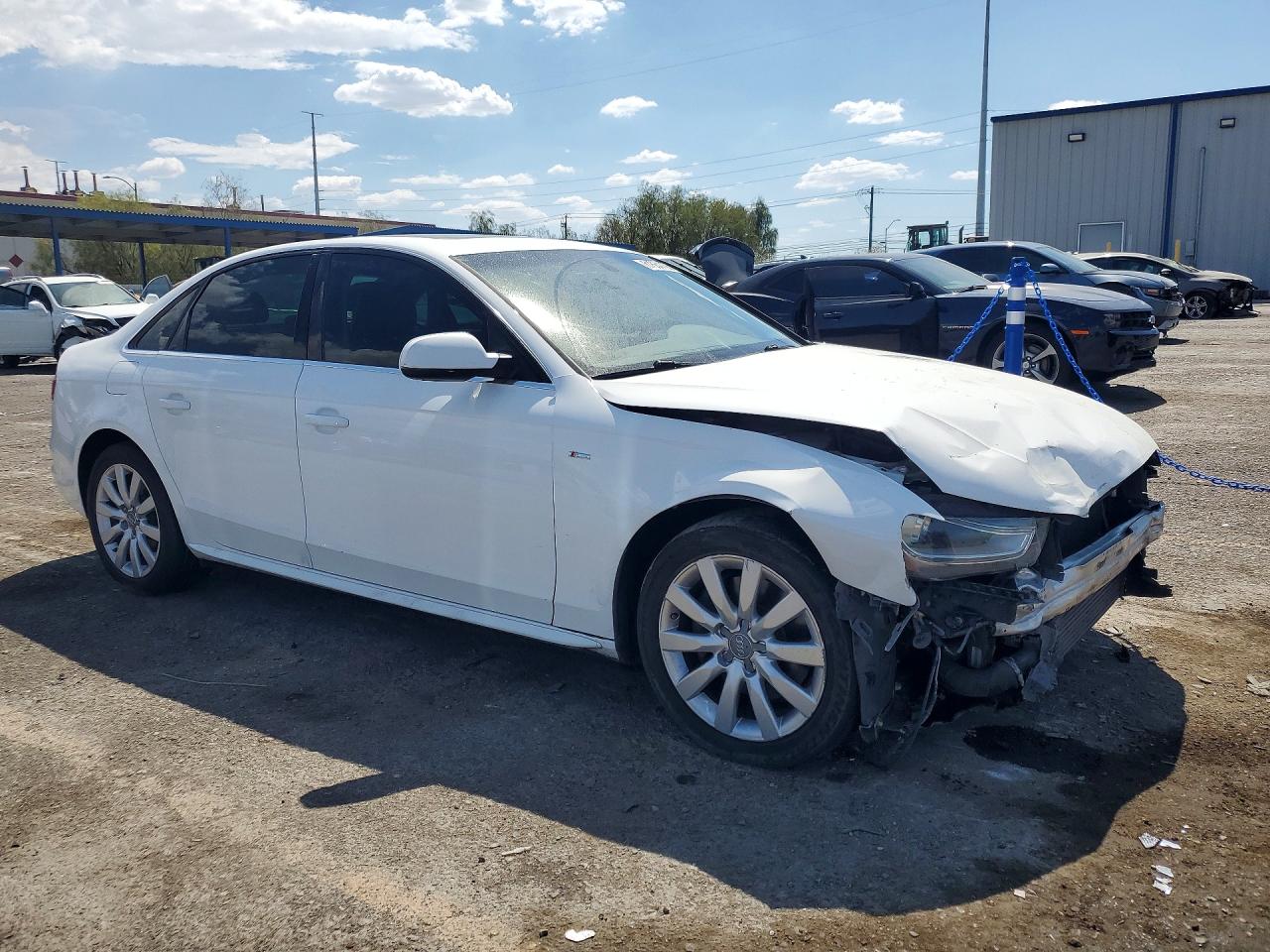 2015 Audi A4 Premium White vin: WAUAFAFL5FN021767