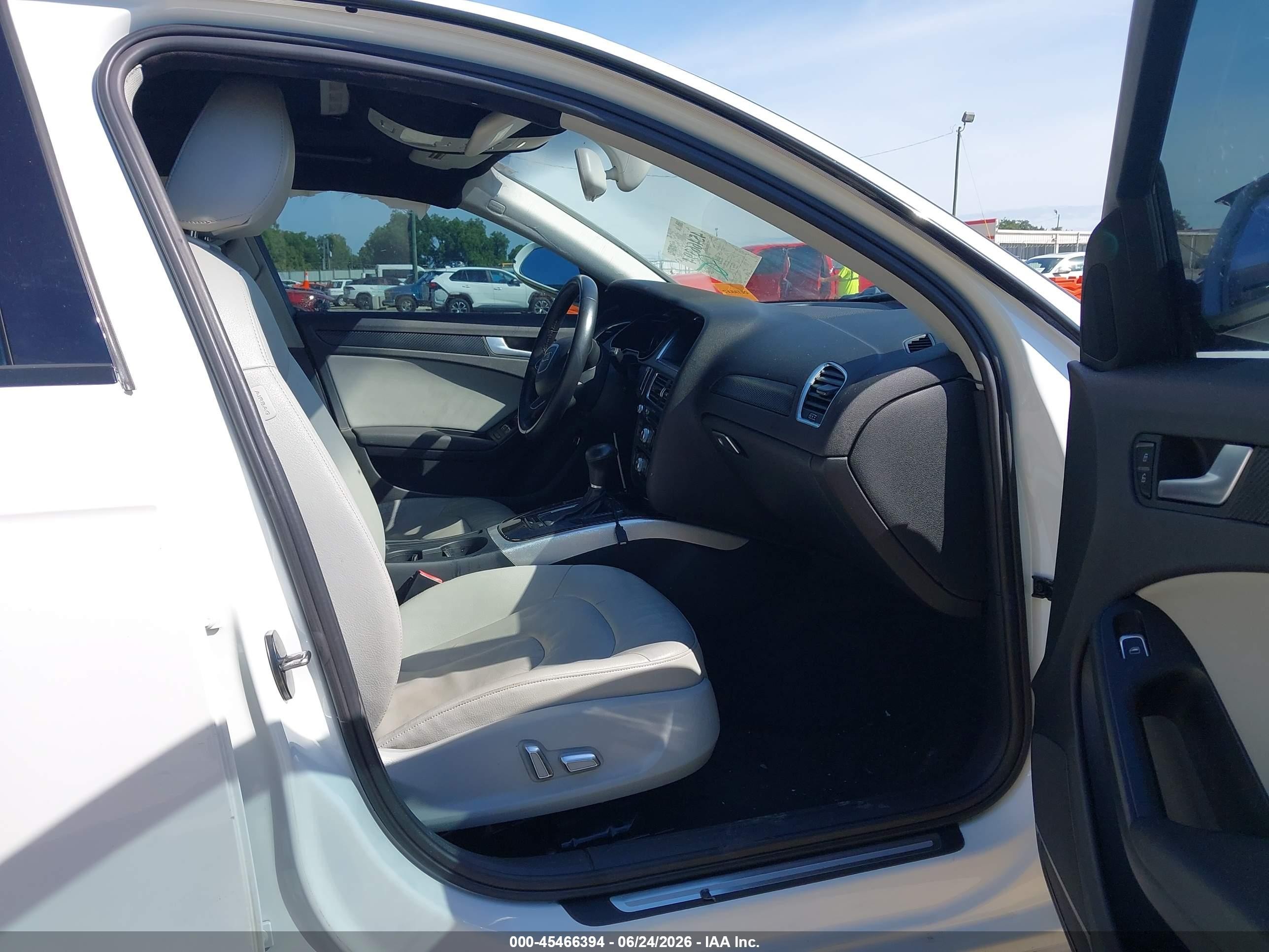 2013 Audi A4 2.0t Premium White vin: WAUAFAFL6DA168197