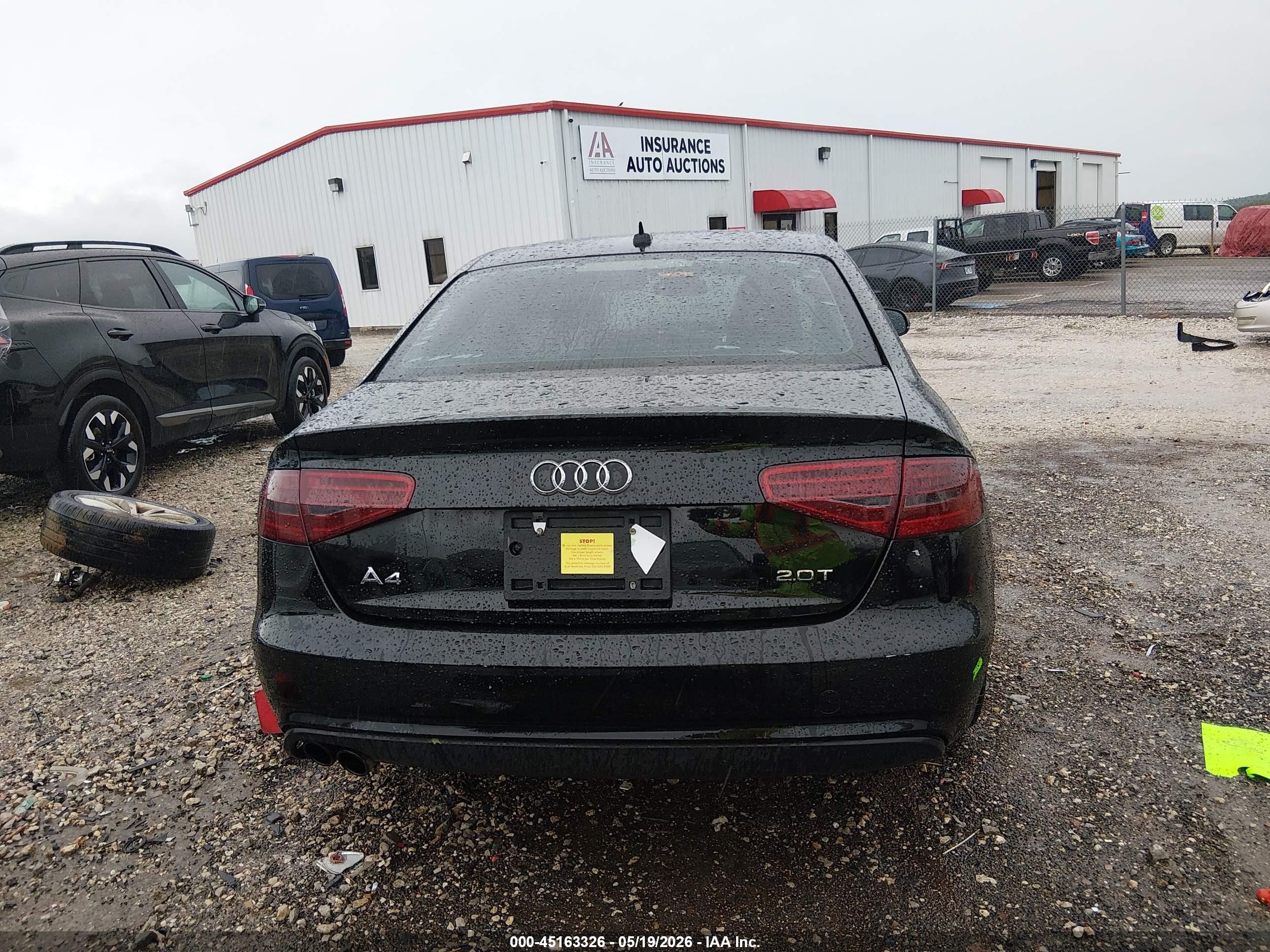 2013 Audi A4 2.0t Premium Черный vin: WAUAFAFL6DN046237
