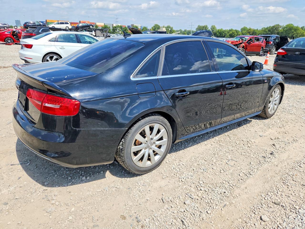 2015 Audi A4 Premium Черный vin: WAUAFAFL6FN021857