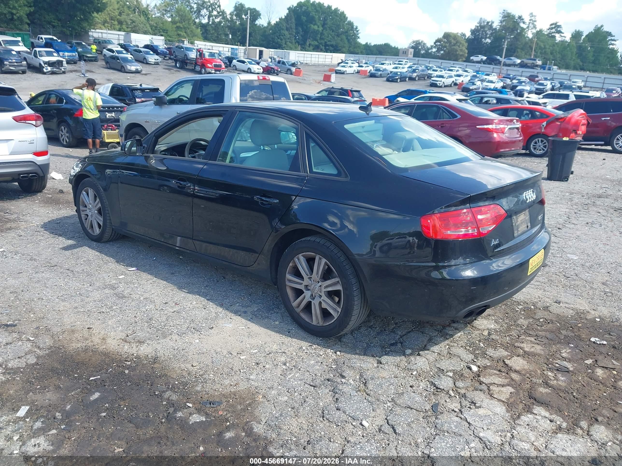 2010 Audi A4 2.0t Premium Black vin: WAUAFAFL7AN065875