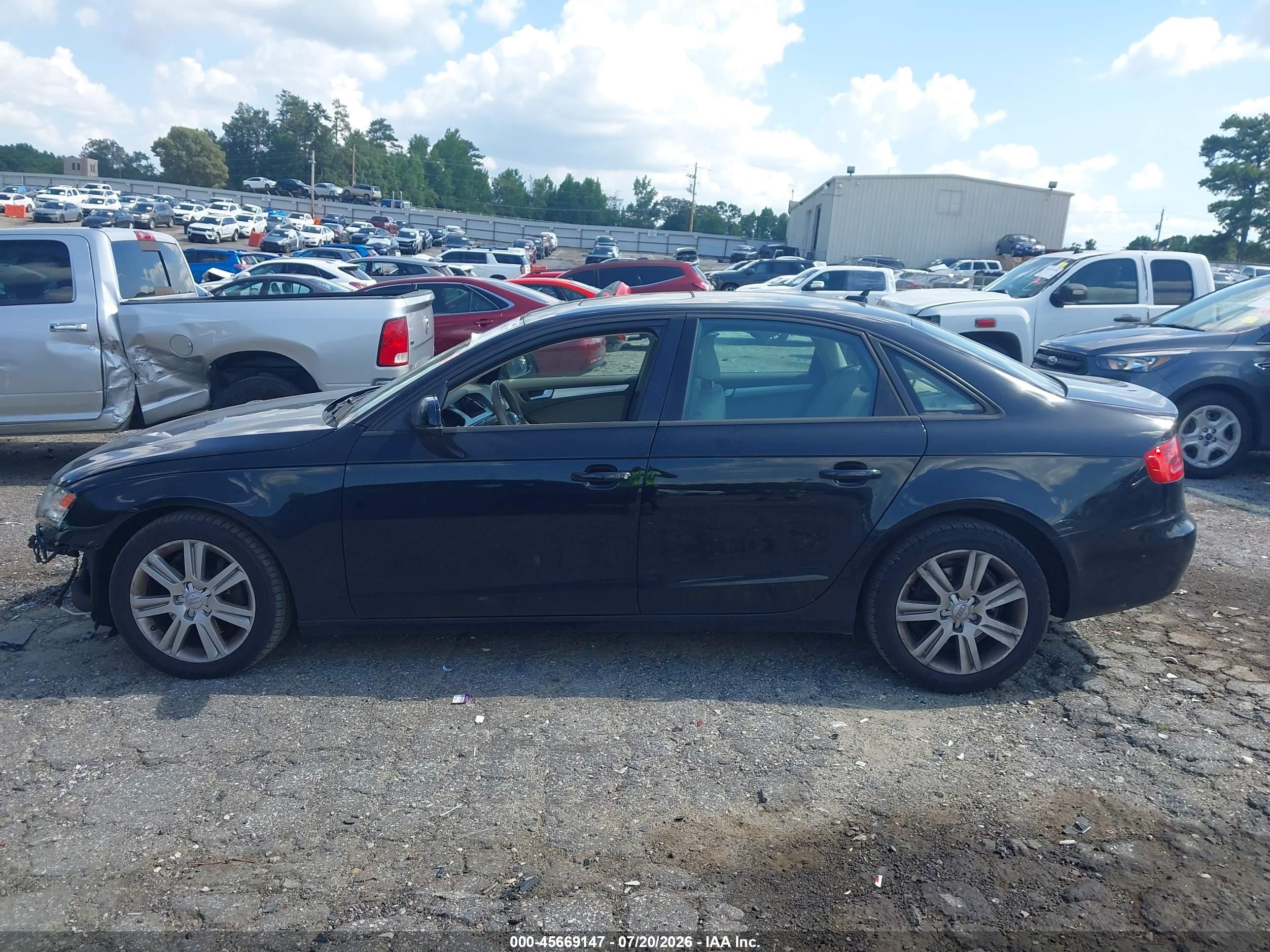 2010 Audi A4 2.0t Premium Black vin: WAUAFAFL7AN065875