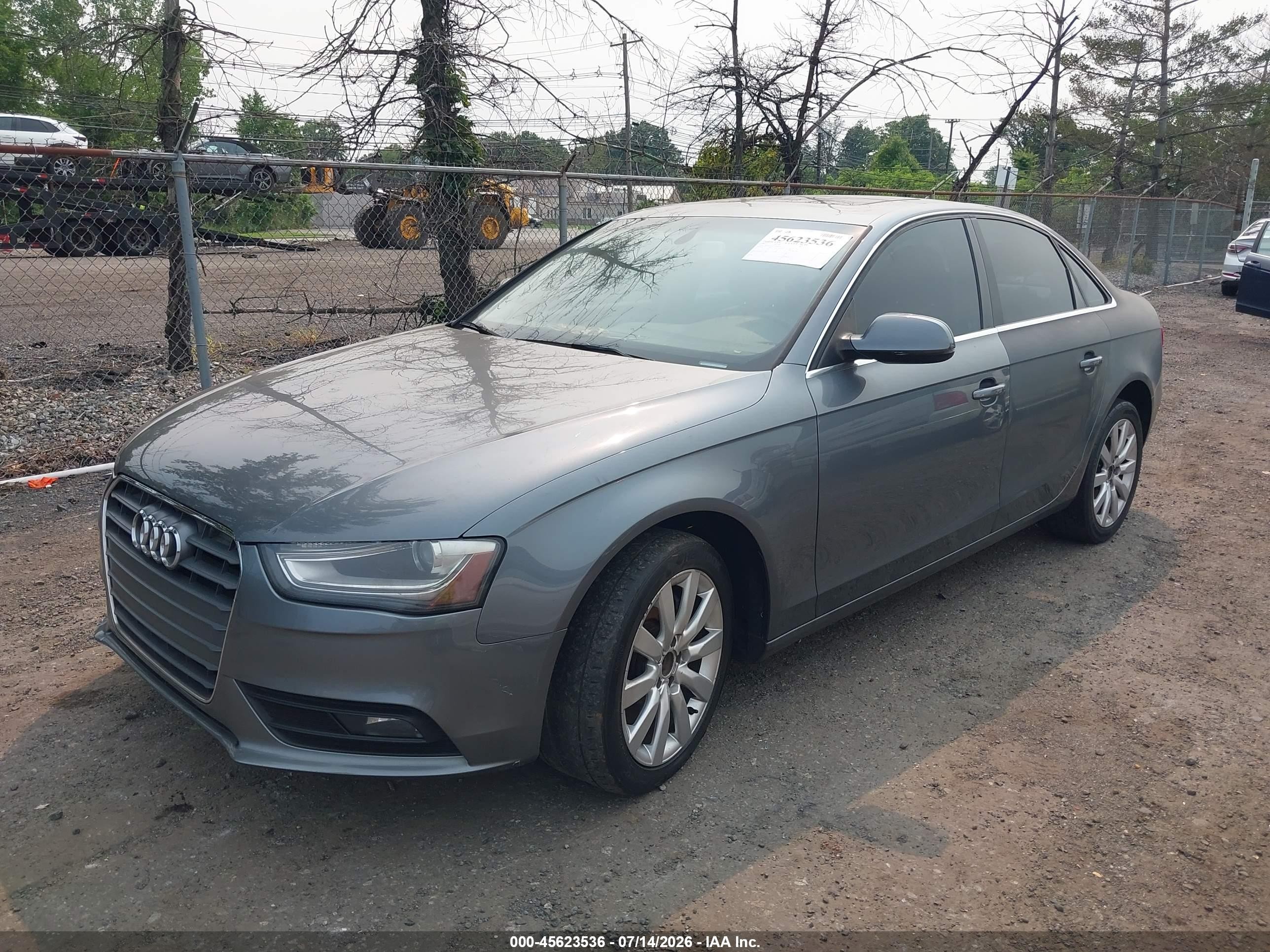 2013 Audi A4 2.0t Premium Gray vin: WAUAFAFL7DN031231